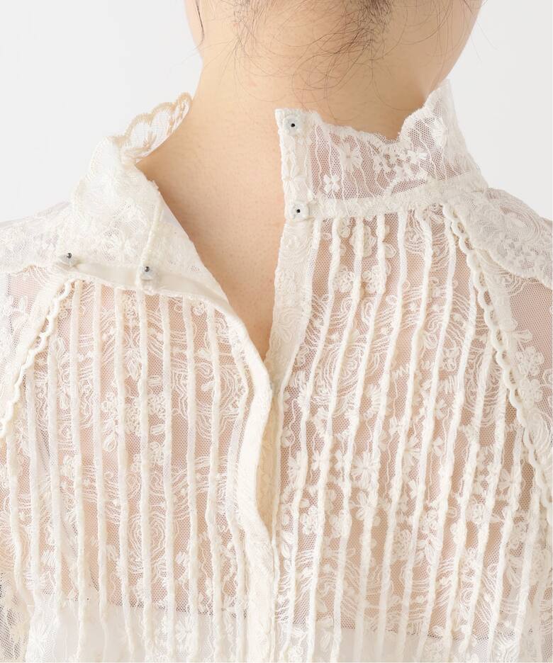 IENA LA BOUCLE チュールエンブロイダリーブラウス（シャツ／ブラウス  