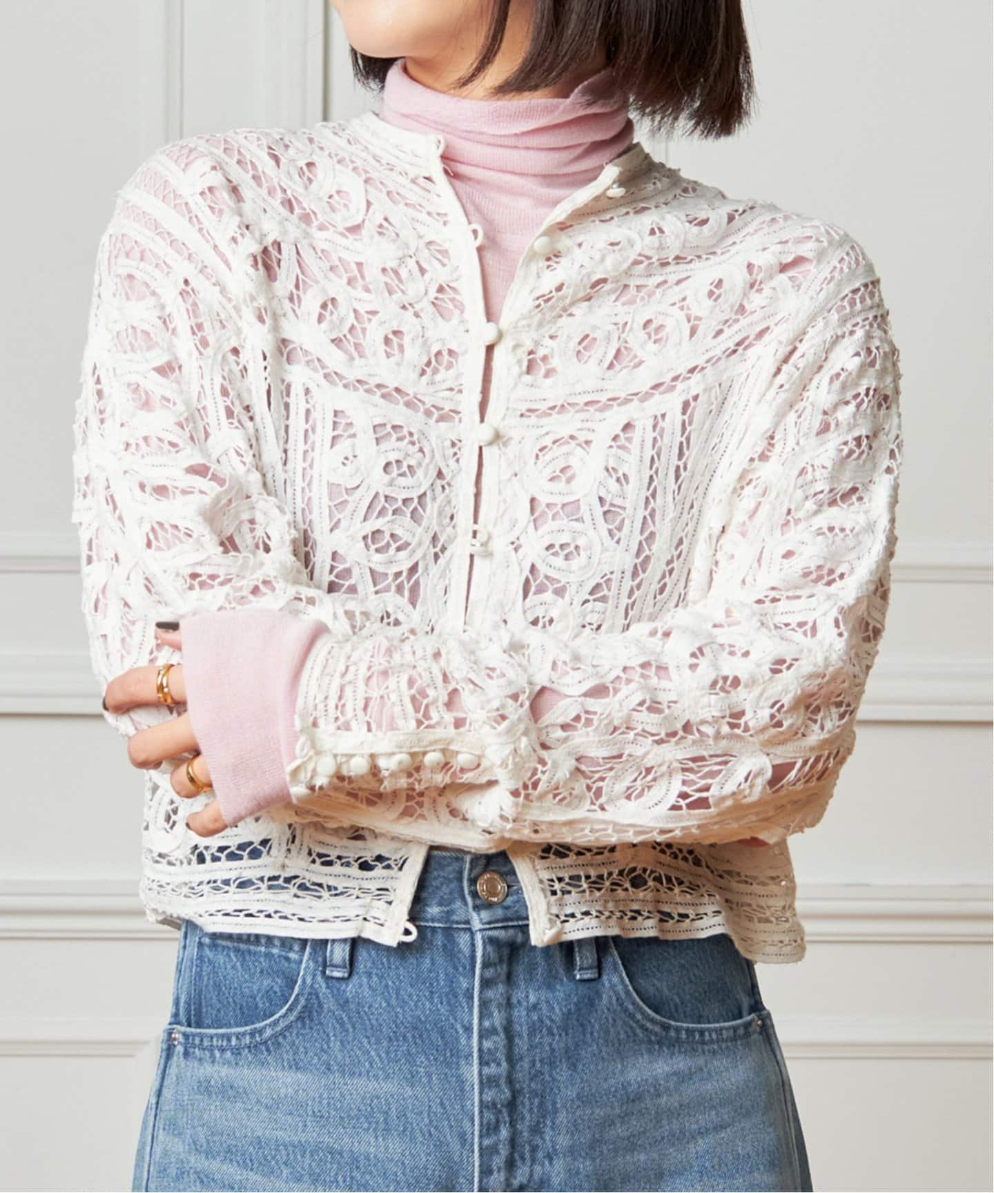 【21日限定値下げ】IENA LA BOUCLE バテンレースブラウス IENA LA BOUCLE バテンレースブラウス