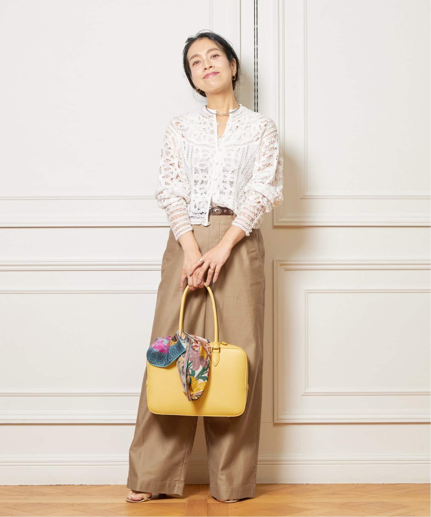 追加予約》IENA LA BOUCLE バテンレースブラウス（シャツ