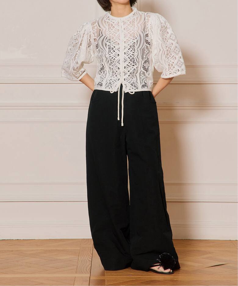 IENA LA BOUCLE エンブロイダリーブラウス（シャツ／ブラウス）｜IENA  