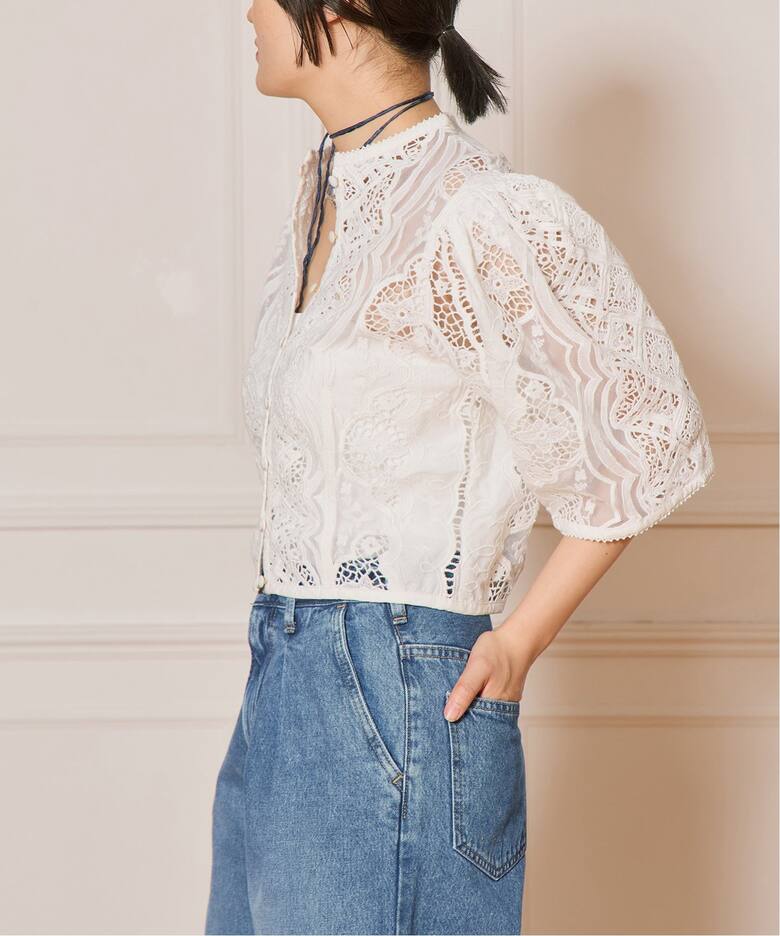 IENA LA BOUCLE エンブロイダリーブラウス（シャツ／ブラウス）｜IENA 