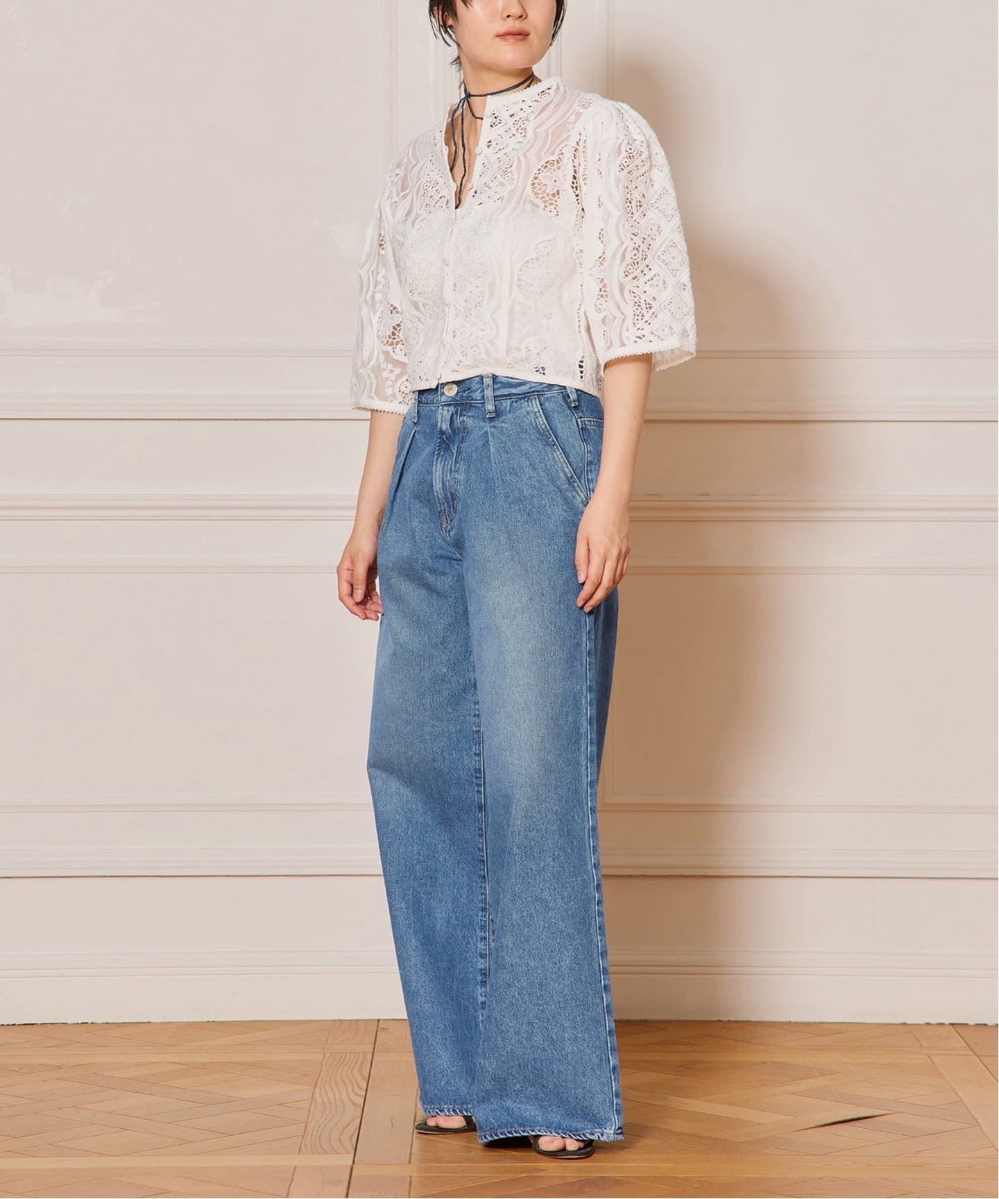 IENA LA BOUCLE エンブロイダリーブラウス（シャツ／ブラウス）｜IENA