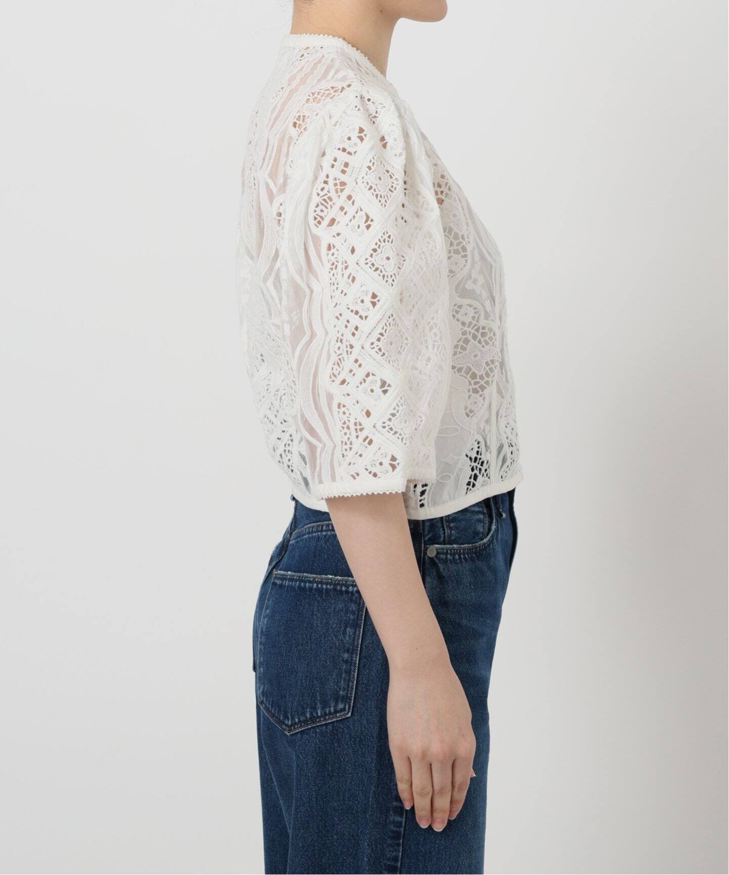 IENA LA BOUCLE チュールエンブロイダリーブラウス¥27,500税込 IENA LA BOUCLE チュールエンブロイダリーブラウス（シャツ