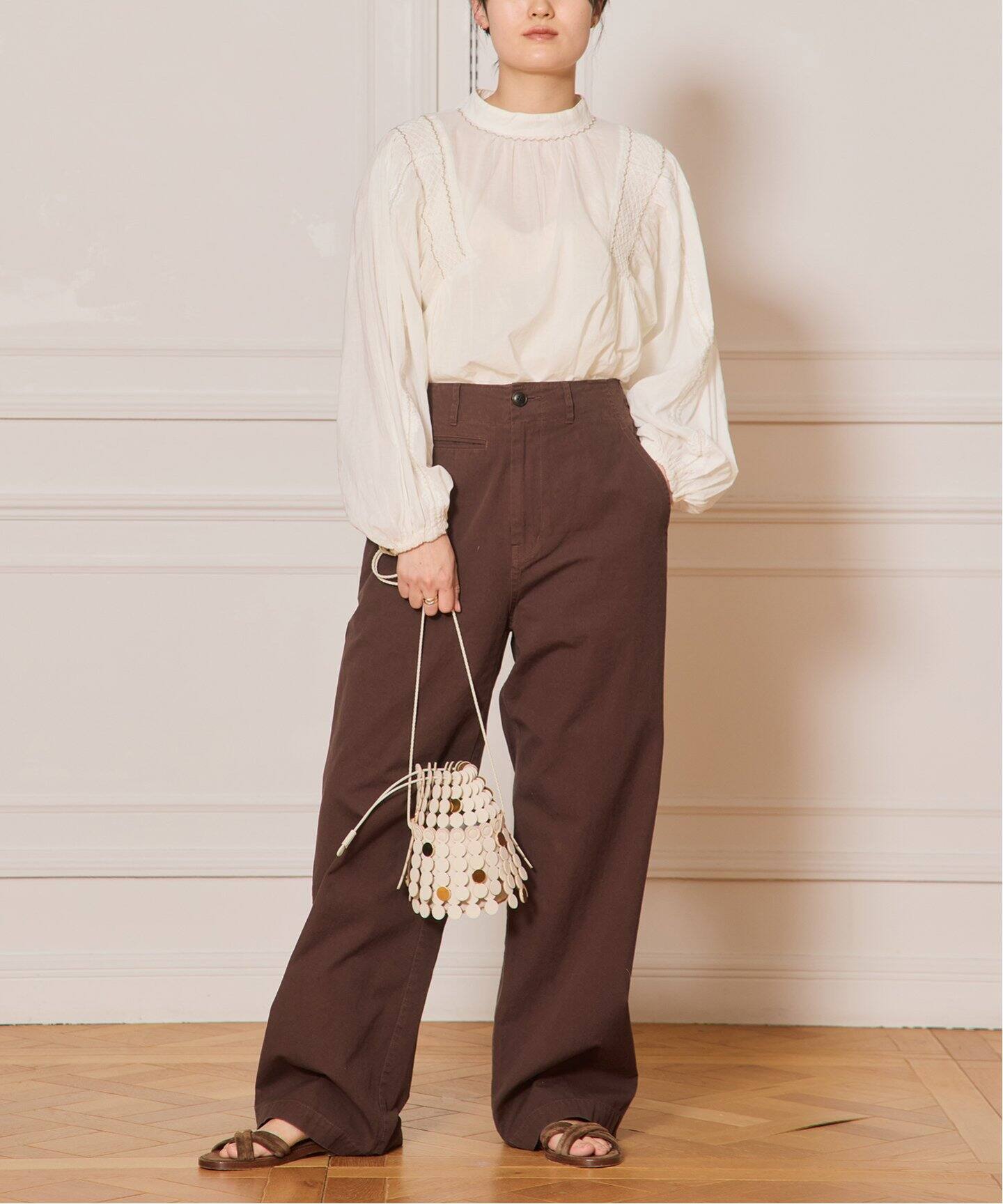 IENA LA BOUCLE スモッキングブラウス(シャツ/ブラウス IENA LA BOUCLE スモッキングブラウス(シャツ/ブラウス