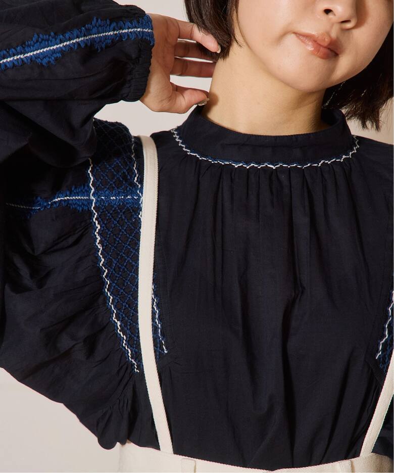 IENA LA BOUCLE スモッキングブラウス（シャツ／ブラウス）｜IENA 