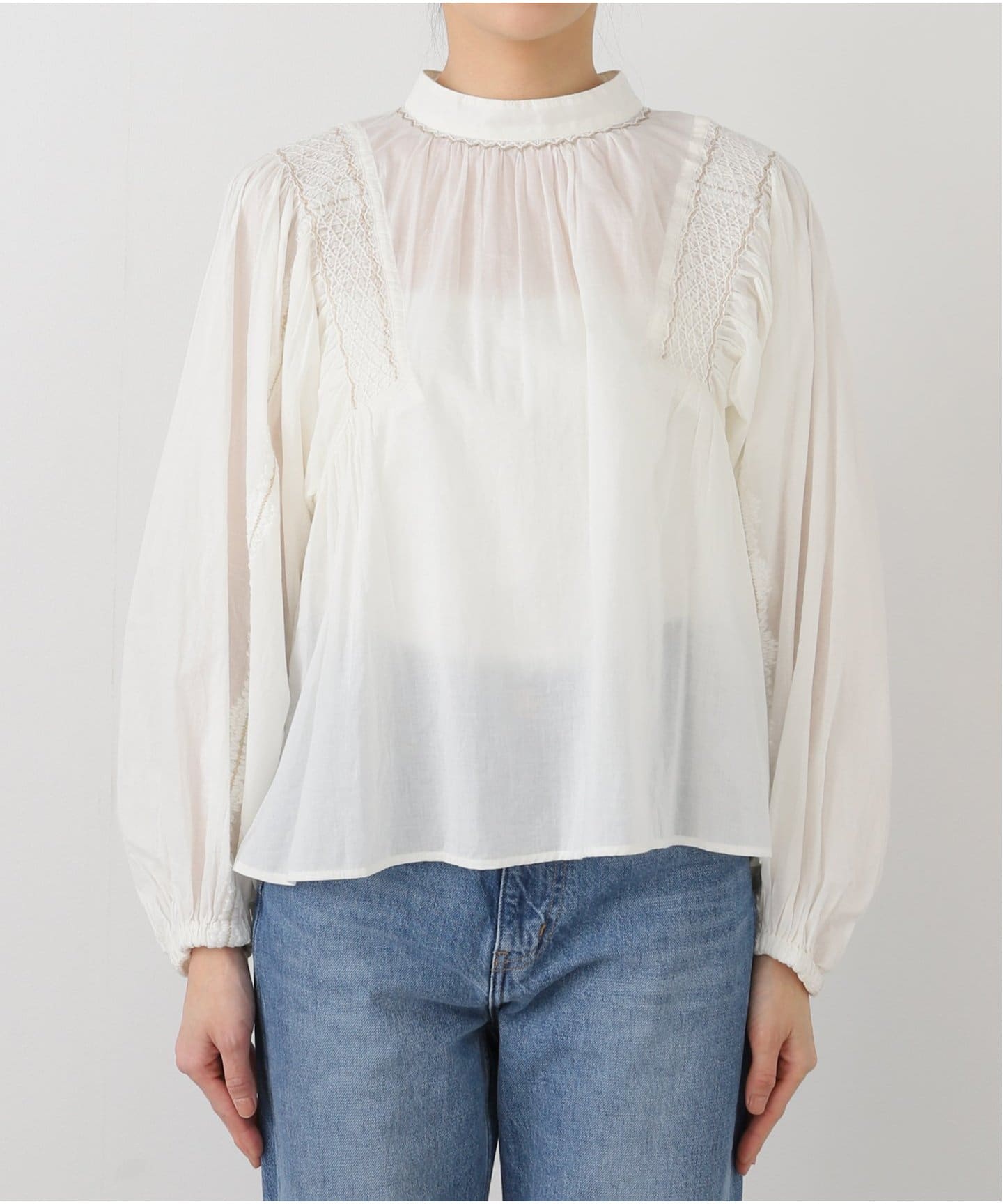 IENA LA BOUCLE スモッキングブラウス（シャツ／ブラウス）｜IENA