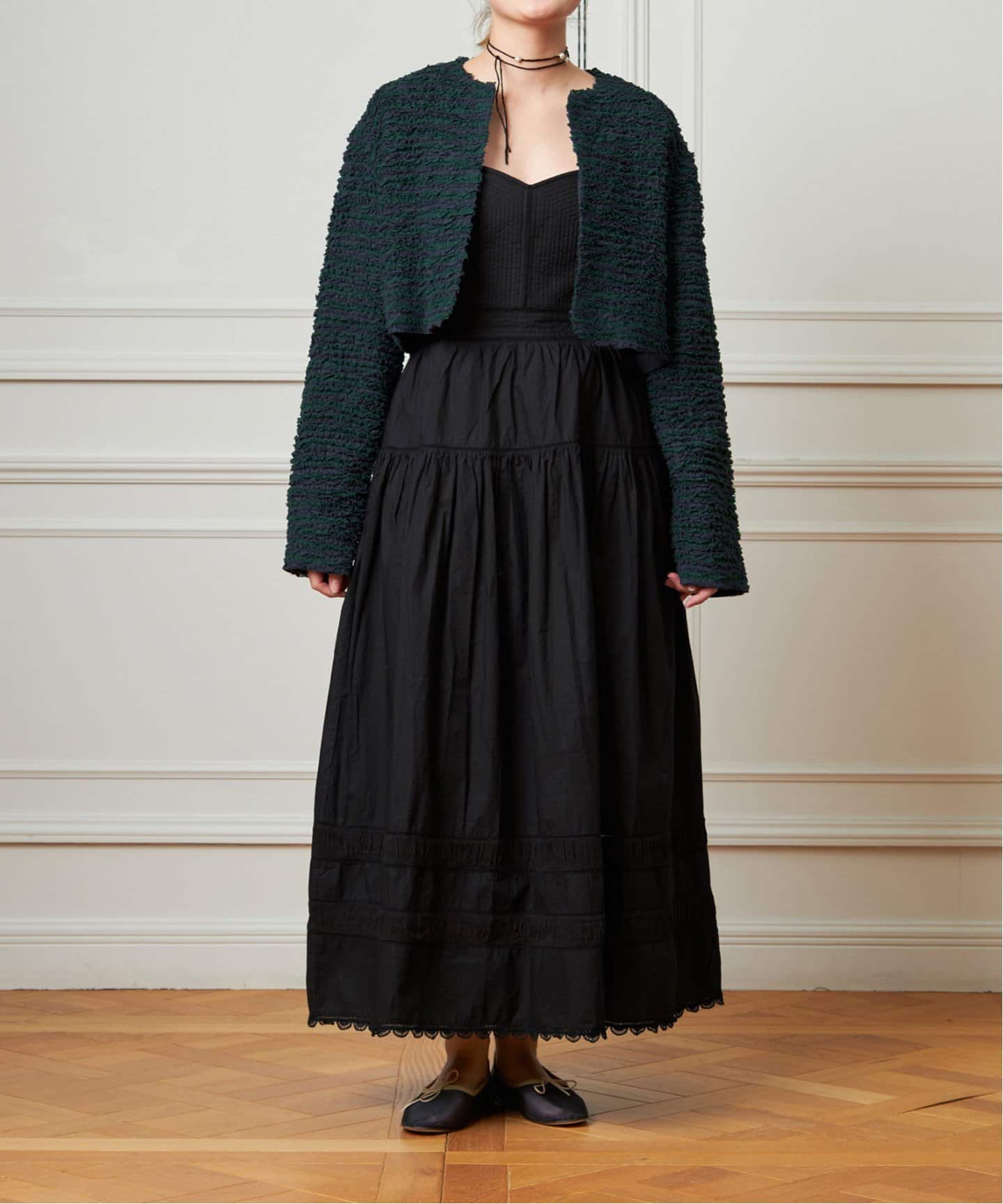 IENA LA BOUCLE GIOLICAレオパードノーカラーコート IENA LA BOUCLE GIOLICAレオパードノーカラーコート