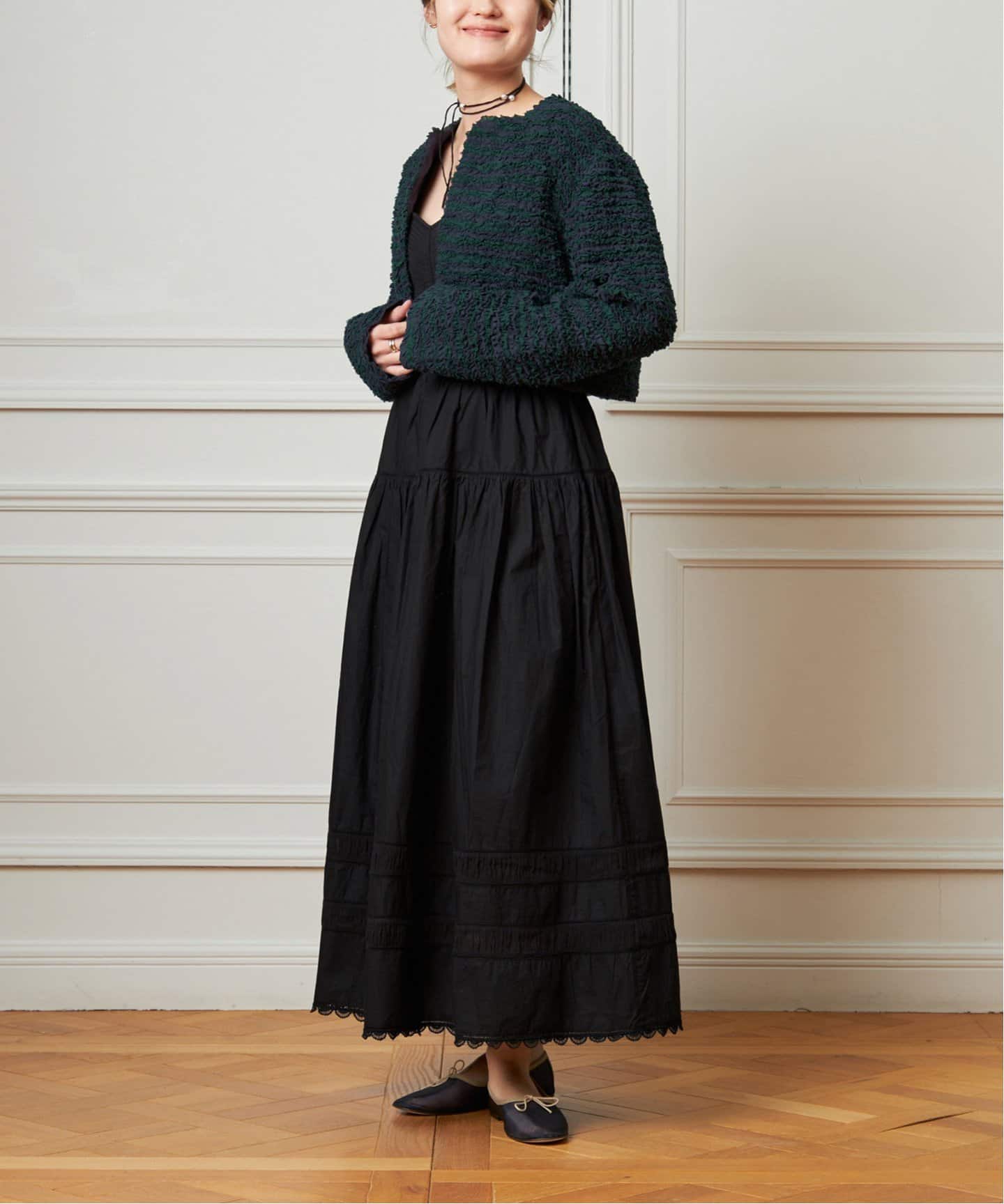 IENA LA BOUCLE フリルボレロ（ノーカラージャケット）｜IENA