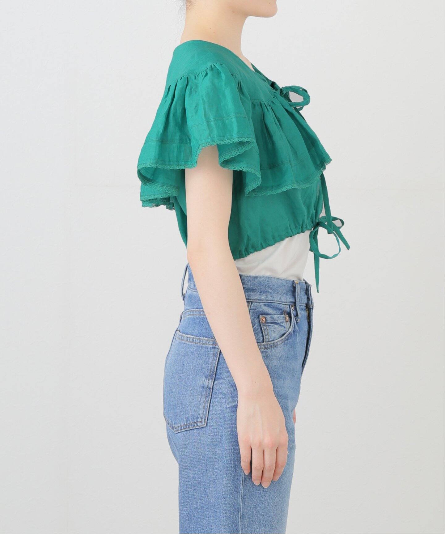 ブラウス シャツ DELIY/デリー ramie lawn big frill シャツ DLY-096154 レディース DELIY/デリー ramie lawn big frill シャツ DLY-096154（シャツ