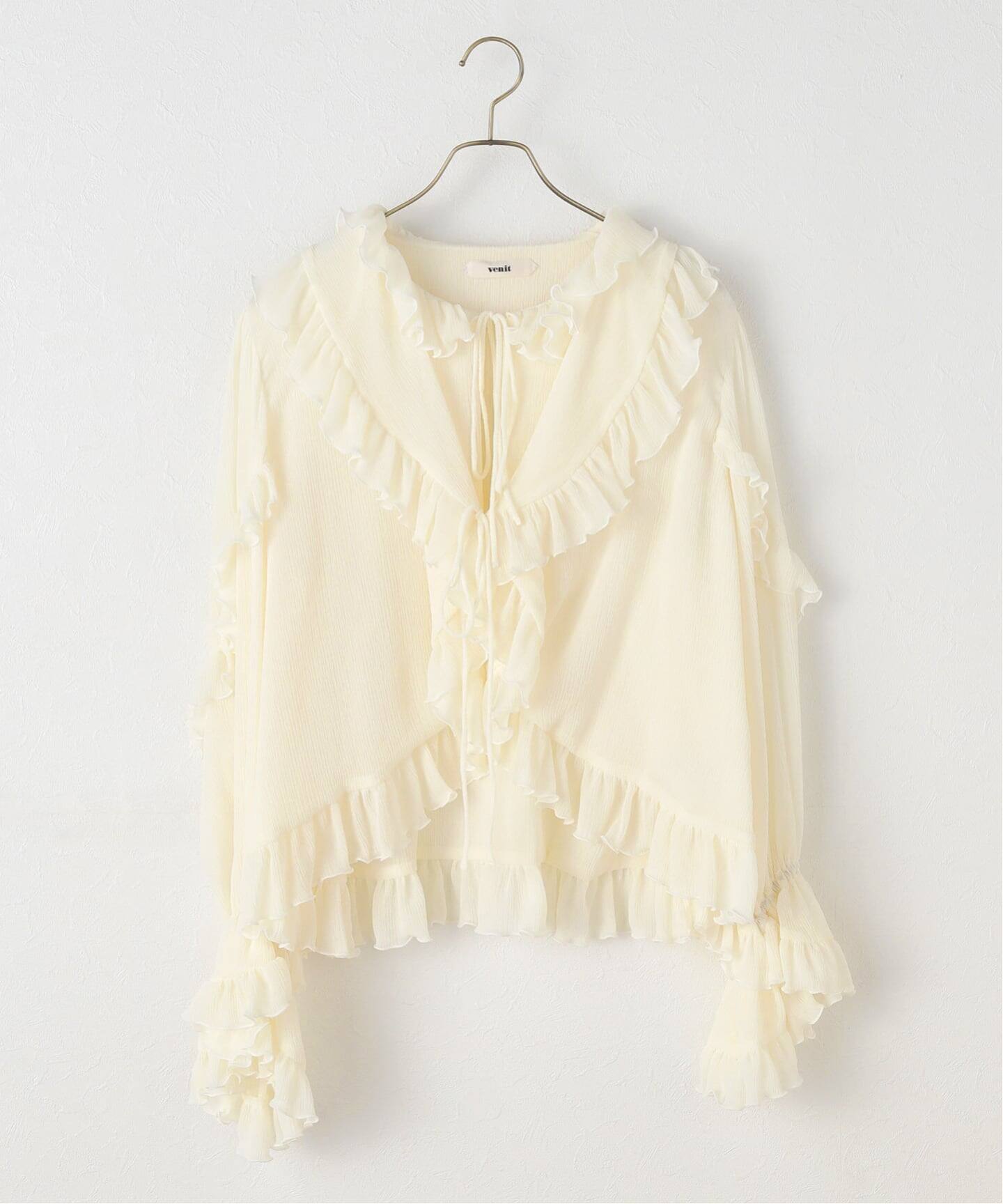 venit/ヴェニット 楊柳ブラウス VEG-5538-B（シャツ／ブラウス）｜IENA