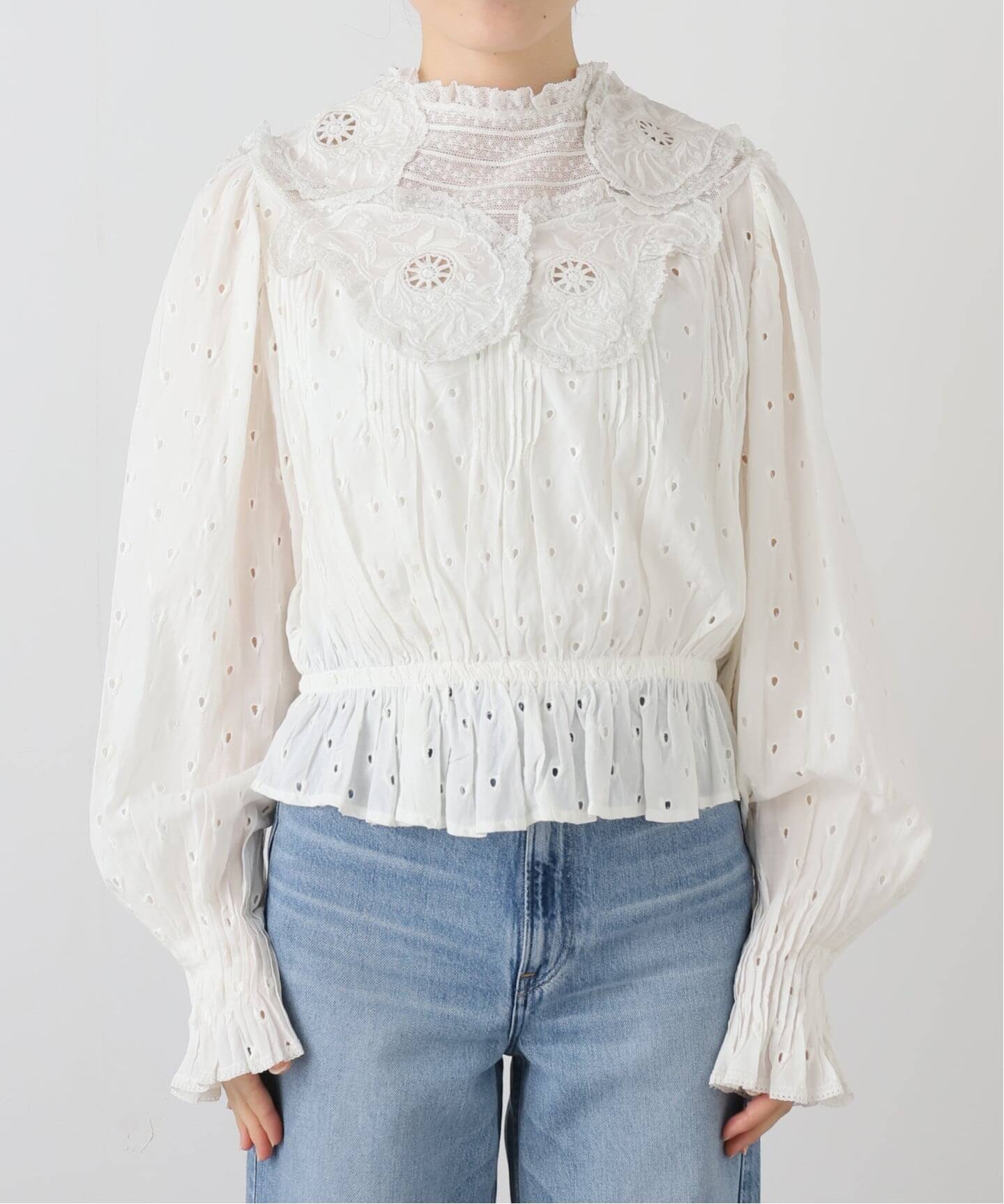 venit レーストップス VENIT ヴェニット STRETCH LACE レースブラウス