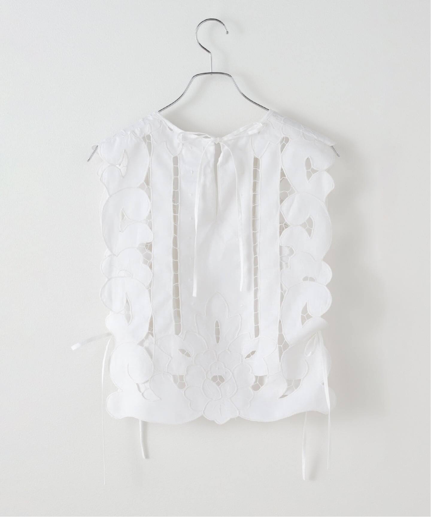 HERITER/エリテ cutwork parts gilet H0-00-3043（シャツ／ブラウス