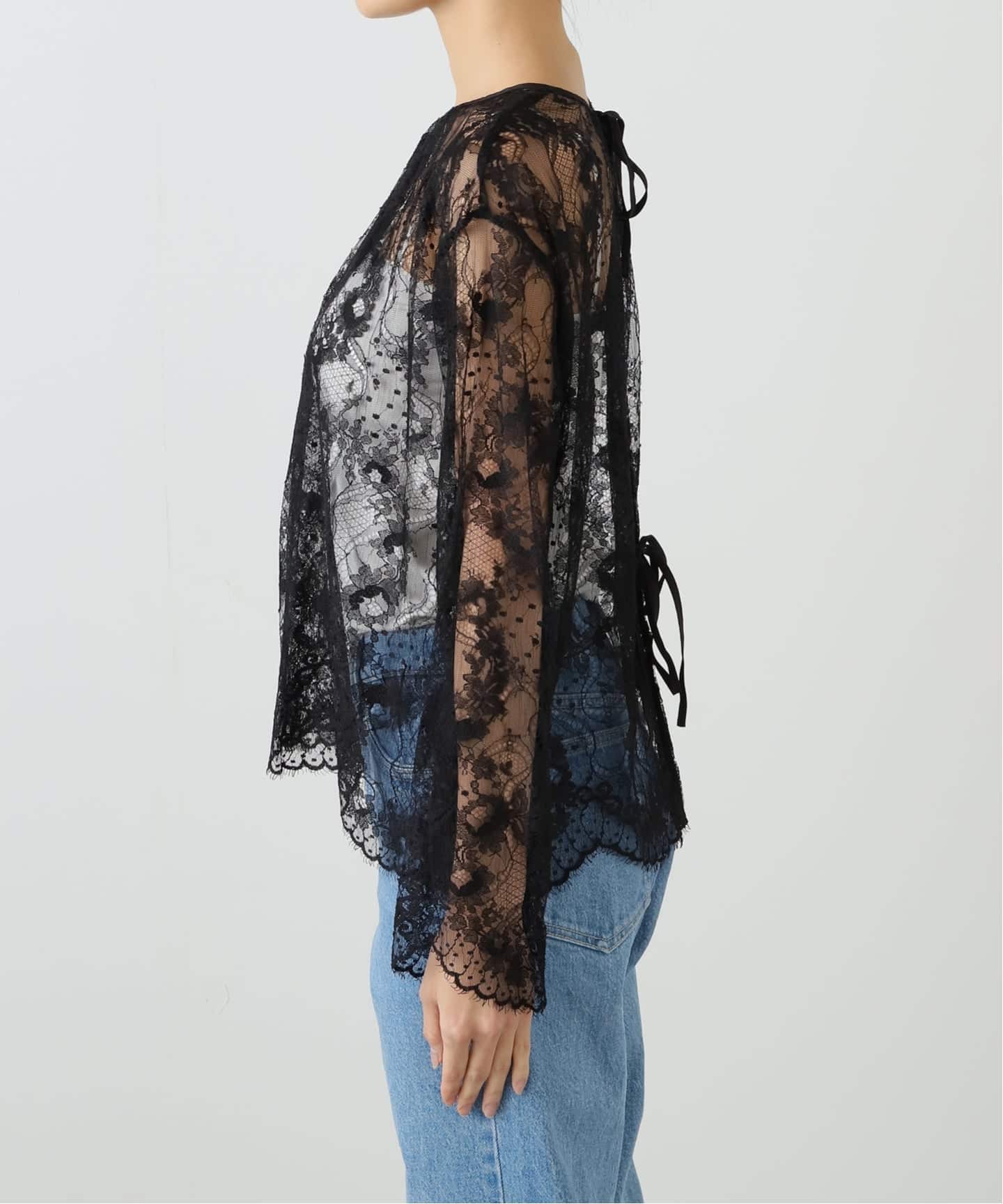 HERITER/エリテ leaver lace blouse H2-25-3003（シャツ／ブラウス