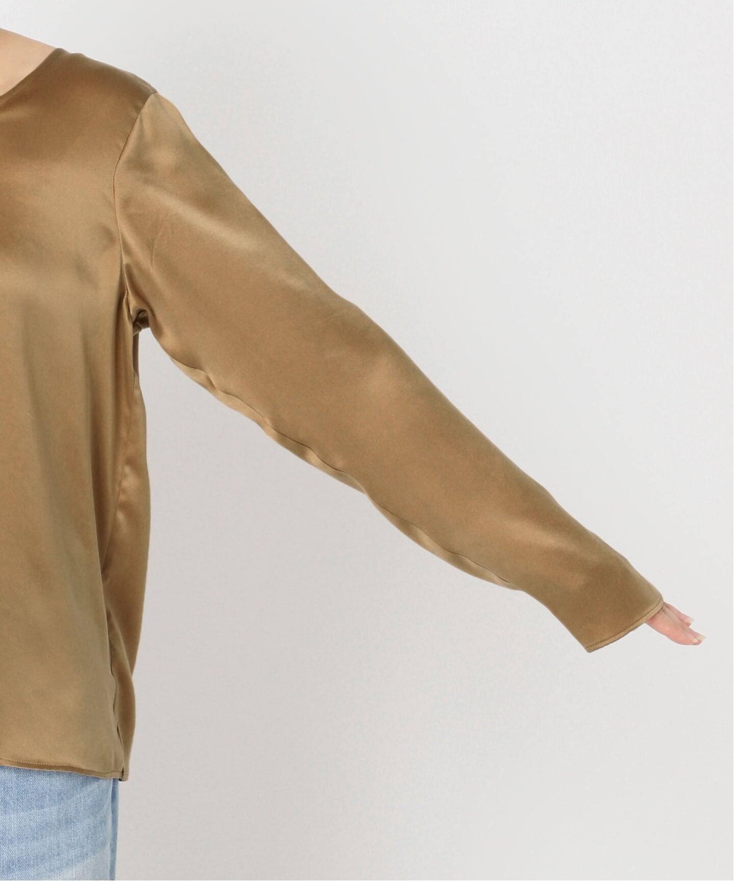 プラージュ 25ss ブラウス シャツ プルオーバー 長袖 ベージュ plage（プラージュ） ブラウス シャツ Back open シャツ レディース