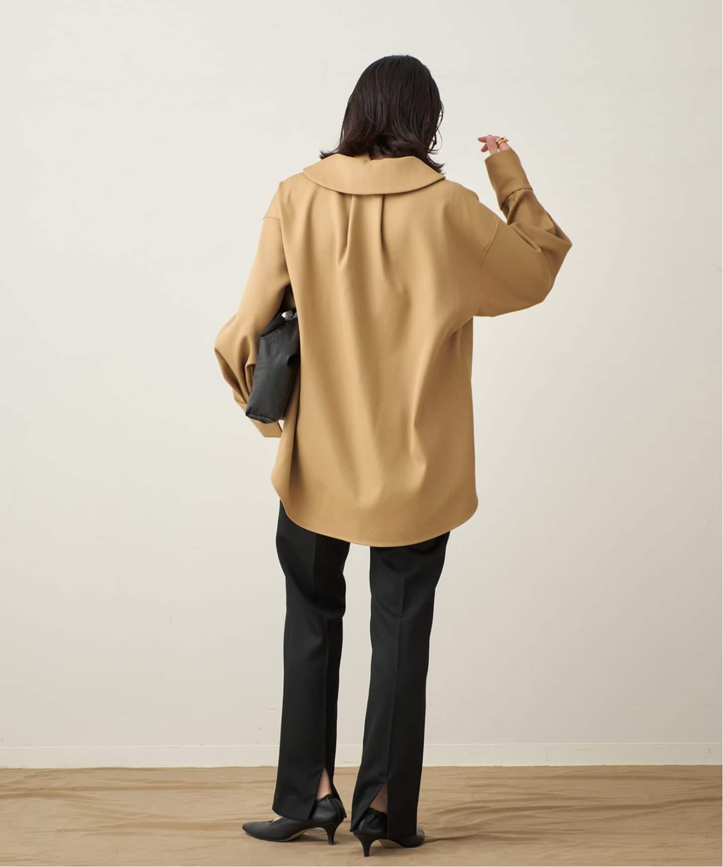 ダブルクロスフォルム ブラウス（シャツ／ブラウス）｜Plage