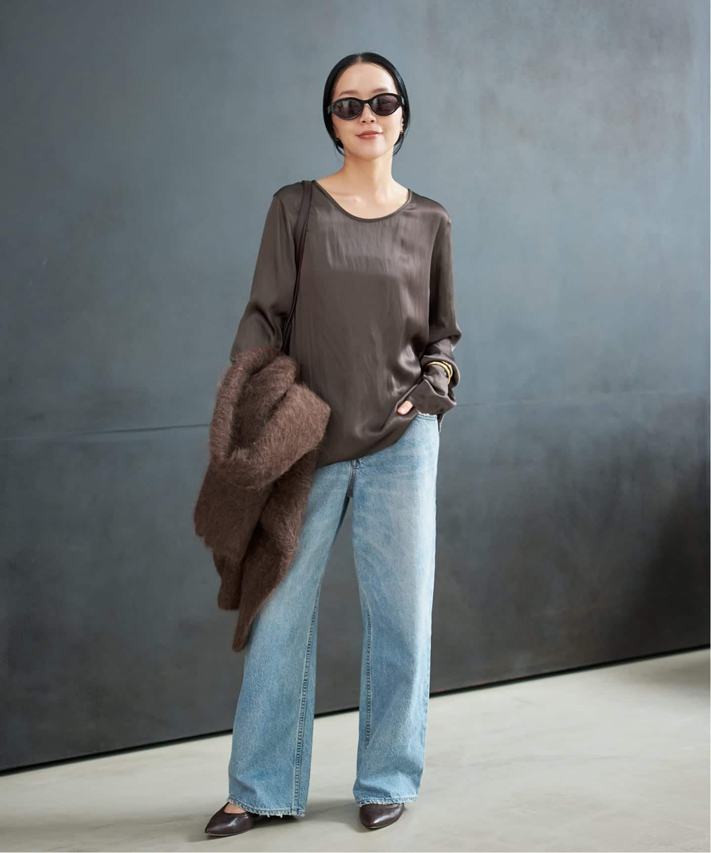 R'IAM サテンロンT ブラウス（シャツ／ブラウス）｜Plage（プラージュ