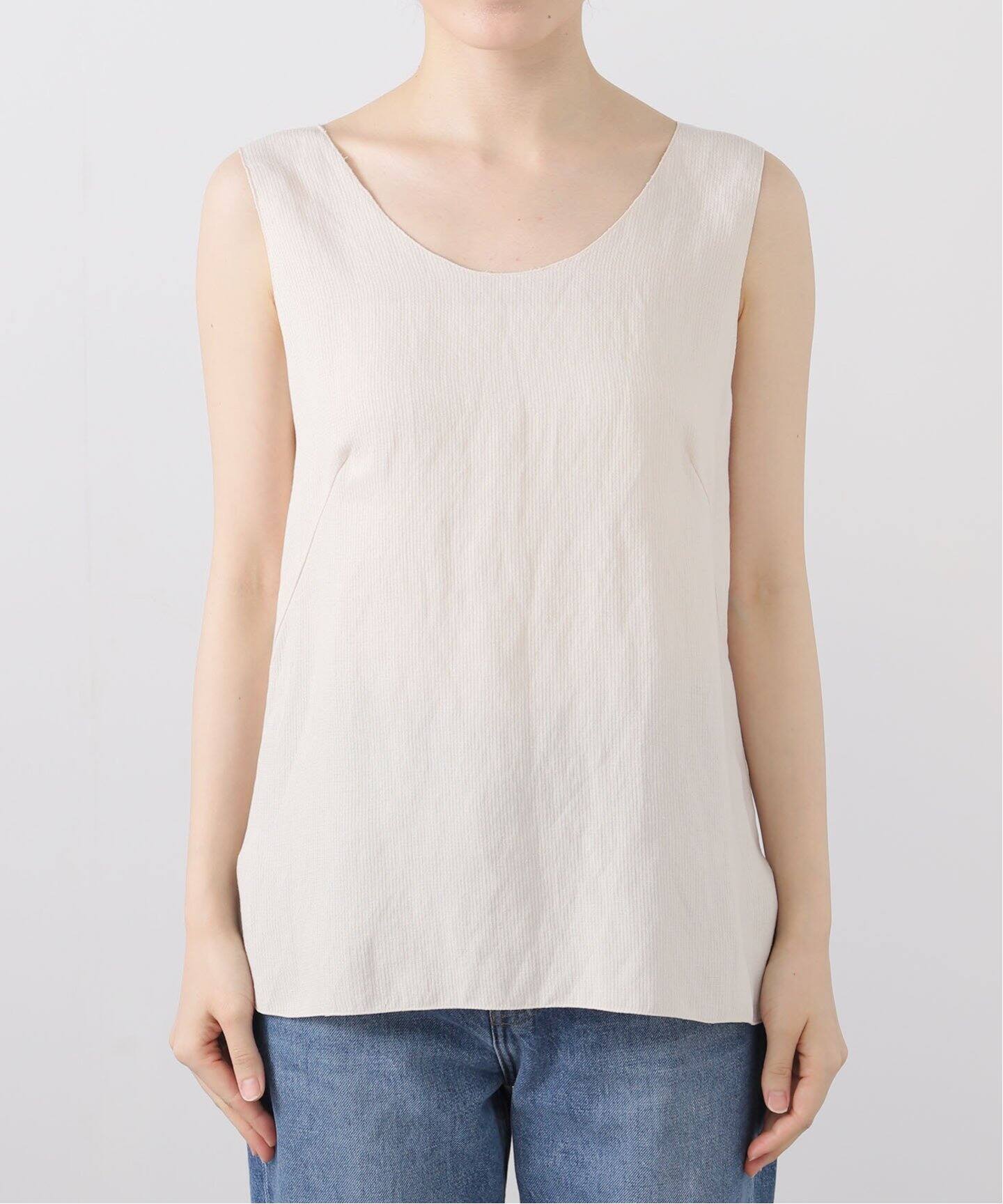 新品 プラージュ FLUID TANK ブラウス ナチュラル Plage - 新品 プラージュ FLUID TANK ブラウス ナチュラルの通販 by