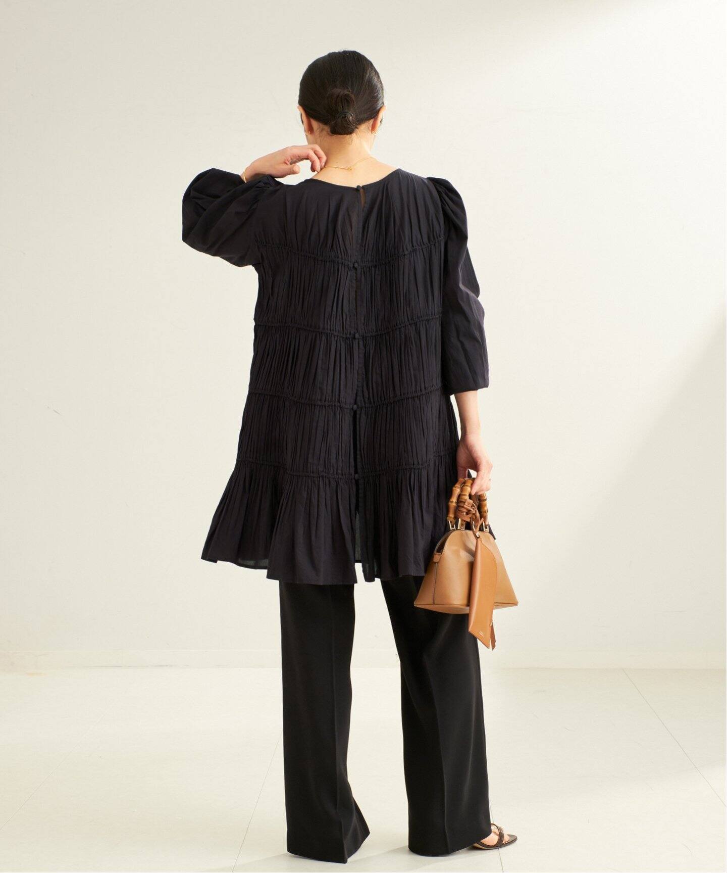 cotton/silk tiered ブラウス（シャツ／ブラウス）｜Plage（プラージュ 