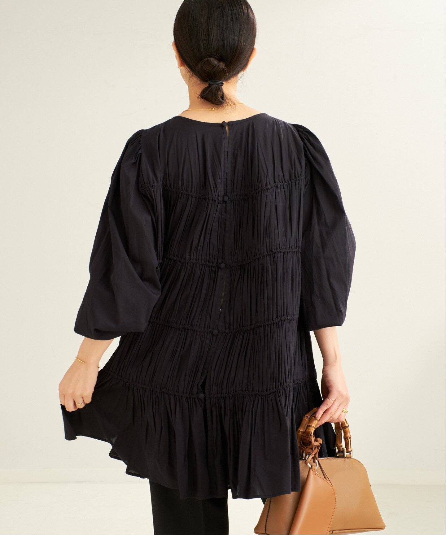 cotton/silk tiered ブラウス（シャツ／ブラウス）｜Plage（プラージュ 
