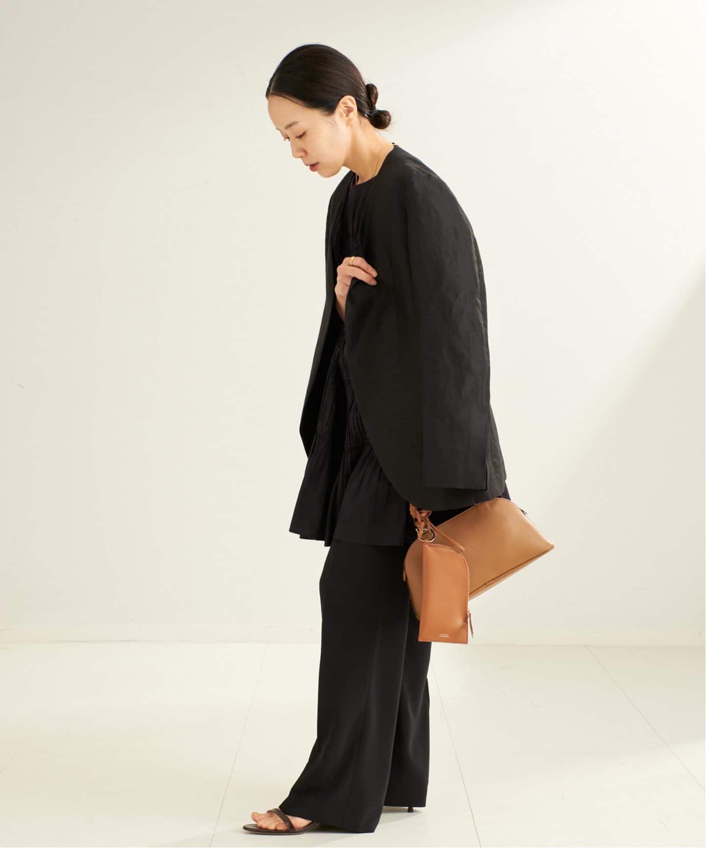 cotton/silk tiered ブラウス（シャツ／ブラウス）｜Plage