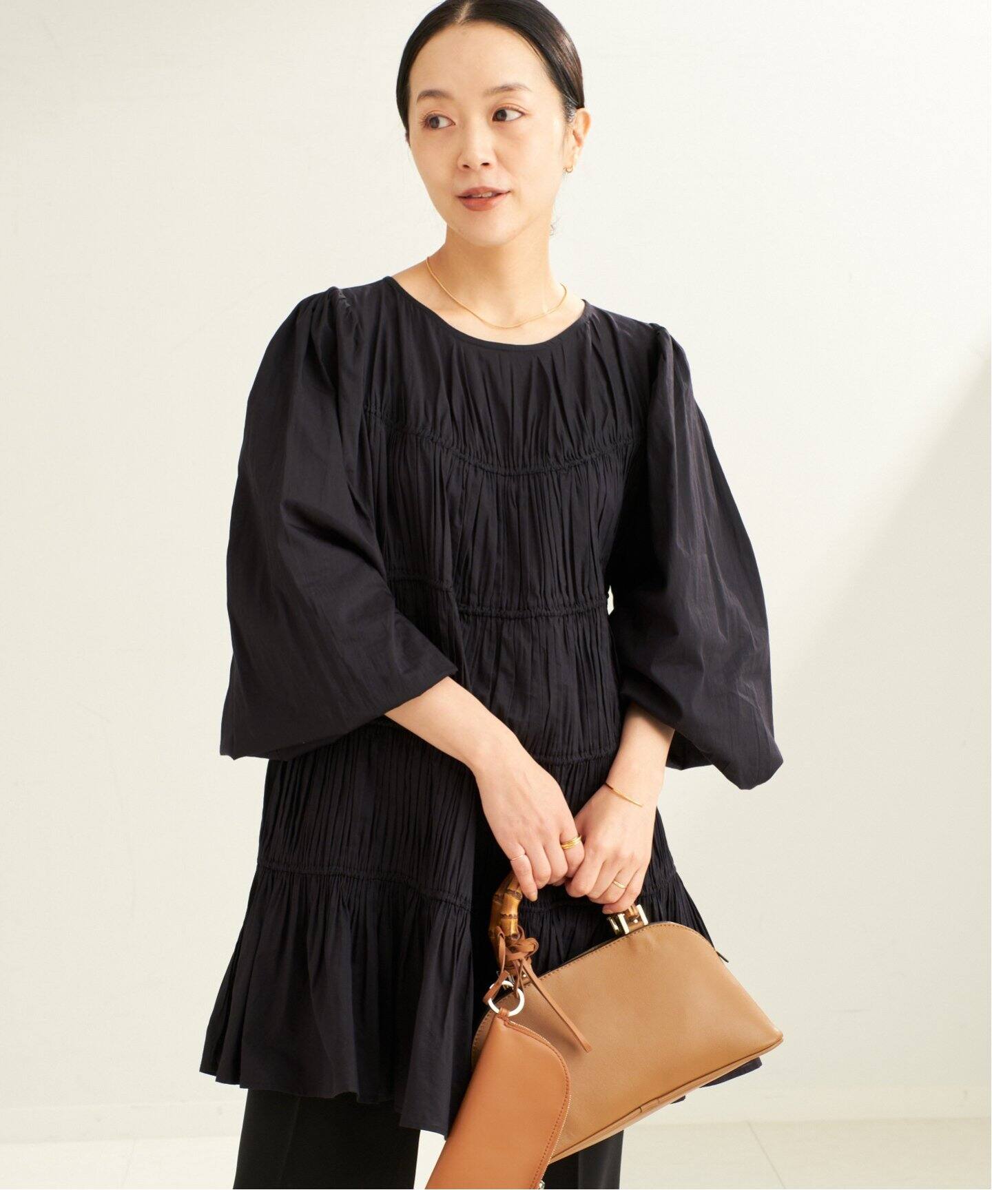 cotton/silk tiered ブラウス（シャツ／ブラウス）｜Plage（プラージュ 