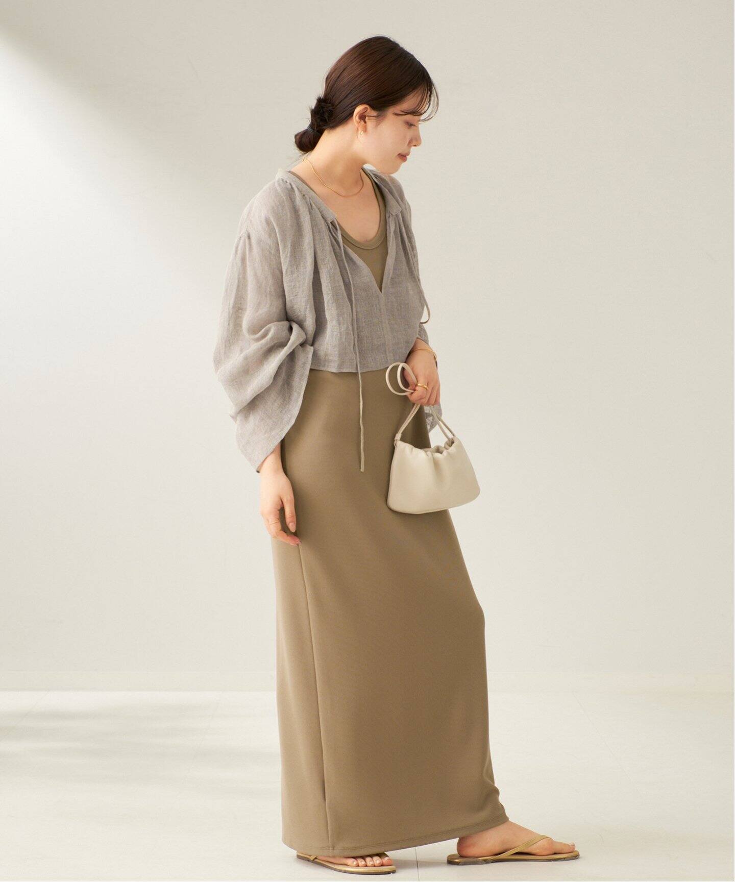 Plage プラージュ Linen Short シャツ ベージュ 追加》Linen Short シャツ（シャツ/ブラウス）｜Plage