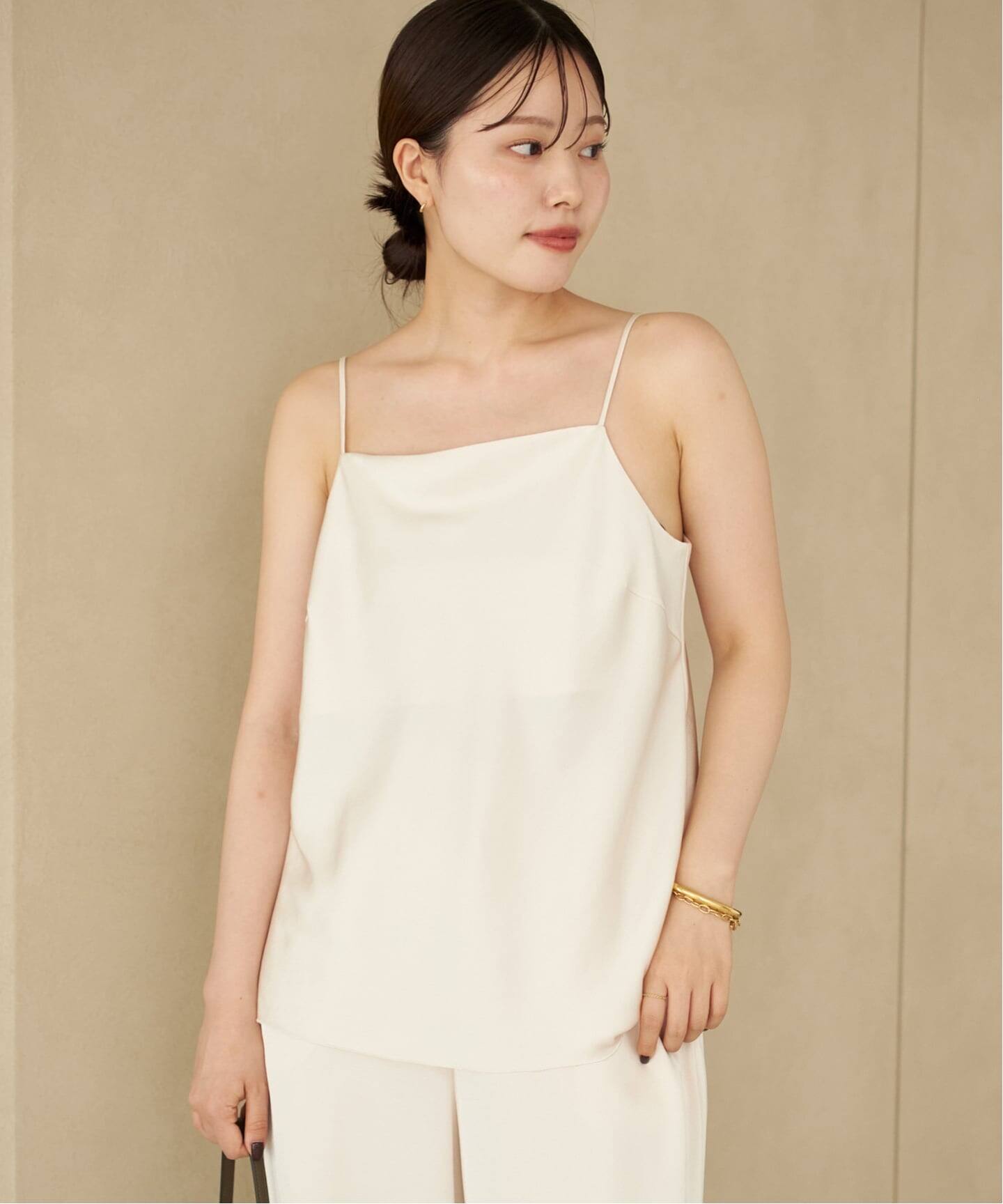 Plage Satin Uneck キャミソール plage｜《追加予約》dull satin キャミソール | Rakuten Fashion