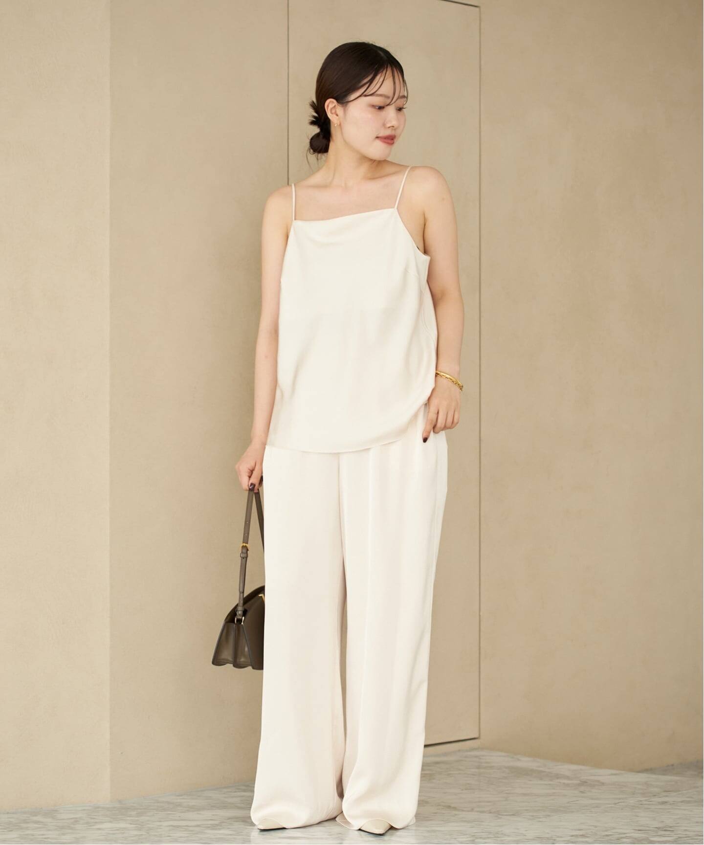 dull satin キャミソール　ブラウン dull satin キャミソール（キャミソール）｜Plage（プラージュ