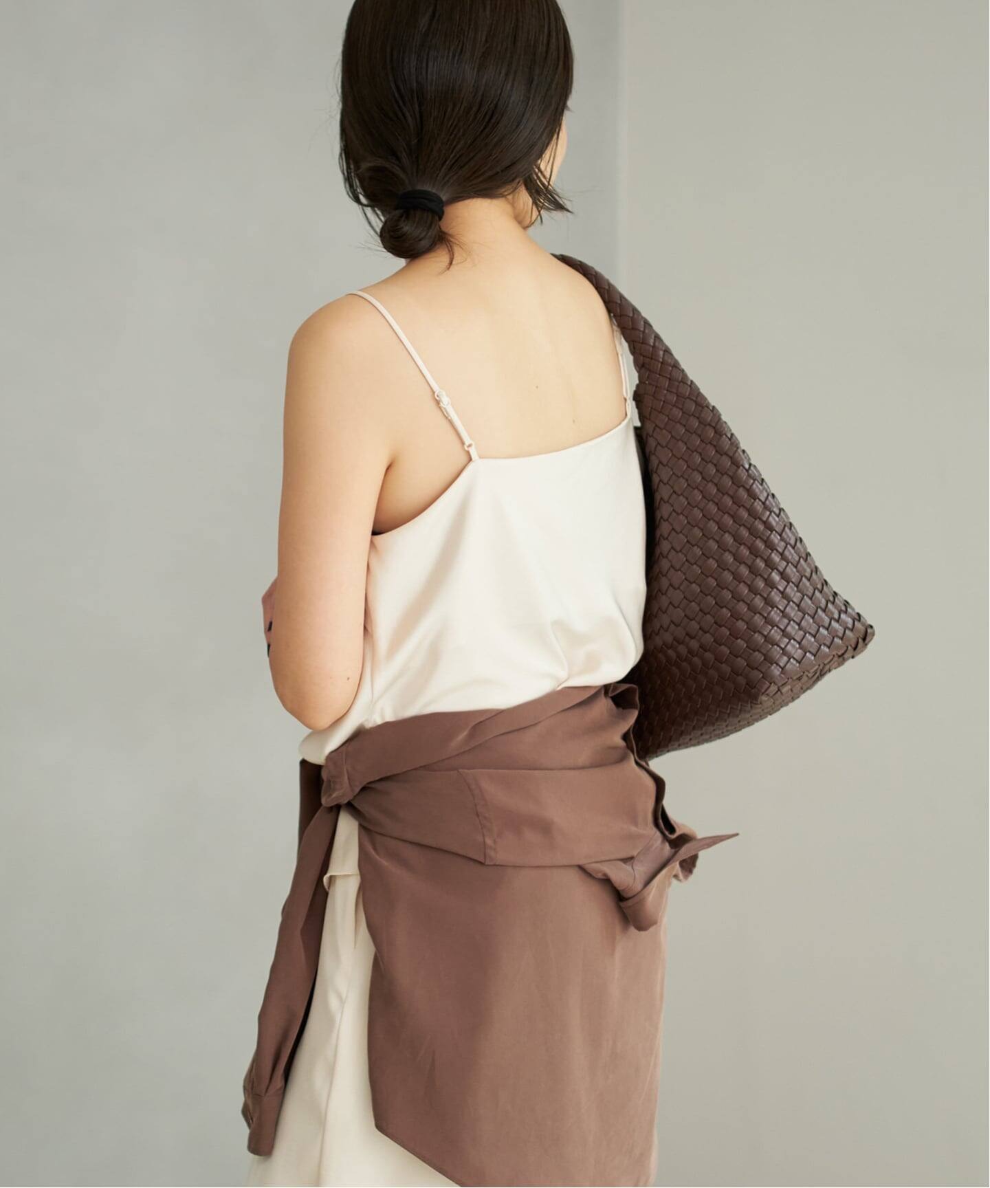 dull satin キャミソール　ブラウン プラージュ Plage 《予約》dull satin キャミソール （ブラウン