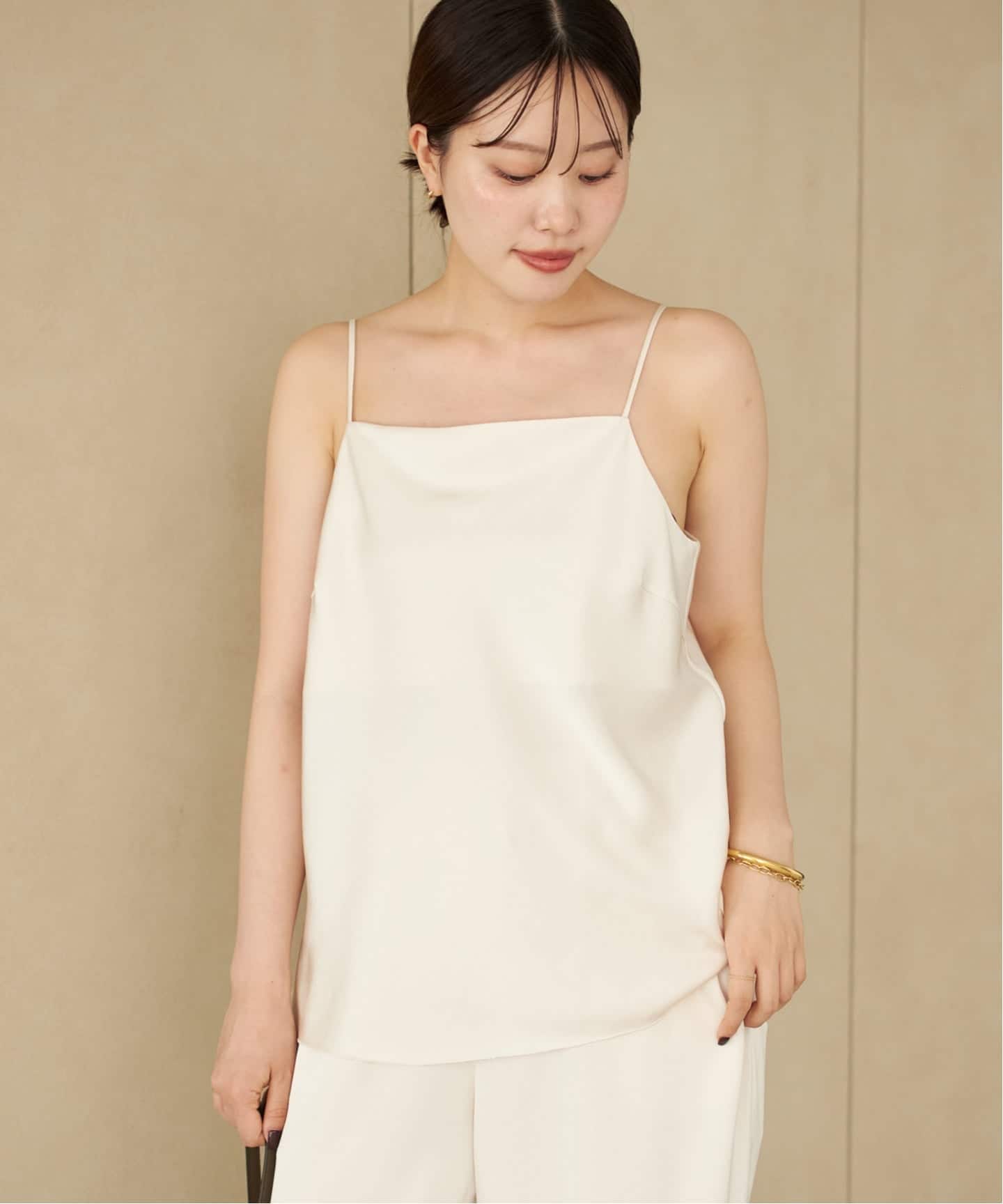 Plage Satin Uneck キャミソール 楽天市場】Plage プラージュ キャミソール 24春夏 ブラック 黒