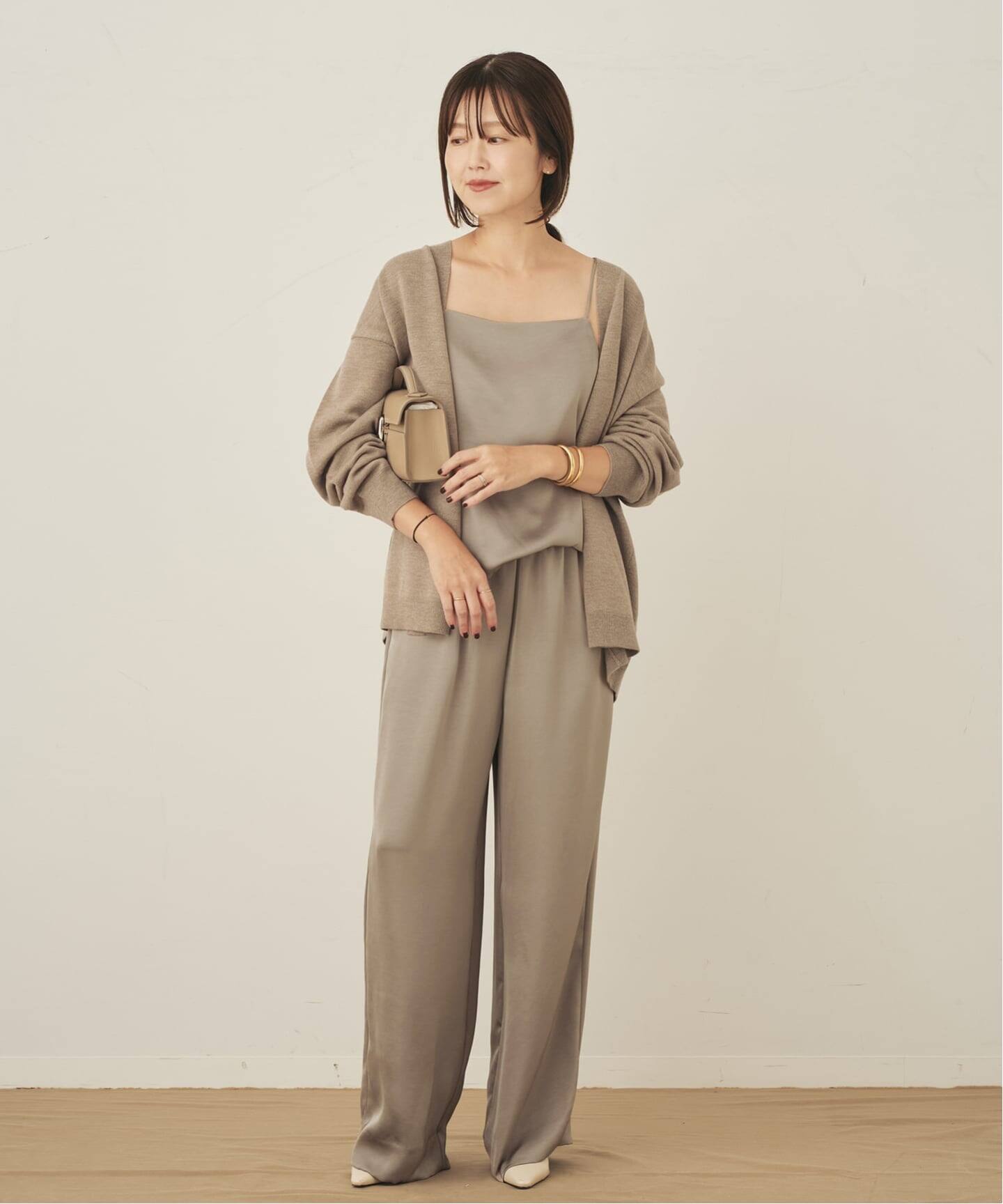 Plage Satin Uneck キャミソール プラージュ Plage 《予約》dull satin キャミソール （ネイビー