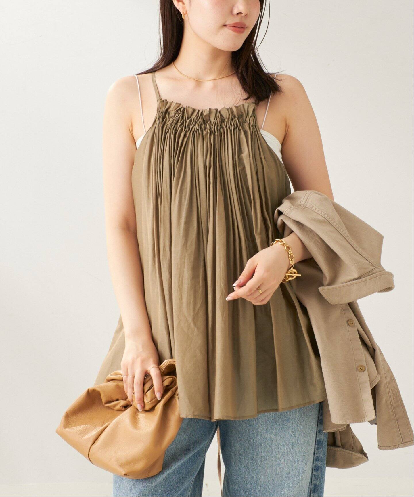 GATHERED DESIGN キャミ（キャミソール）｜Plage（プラージュ）の通販 