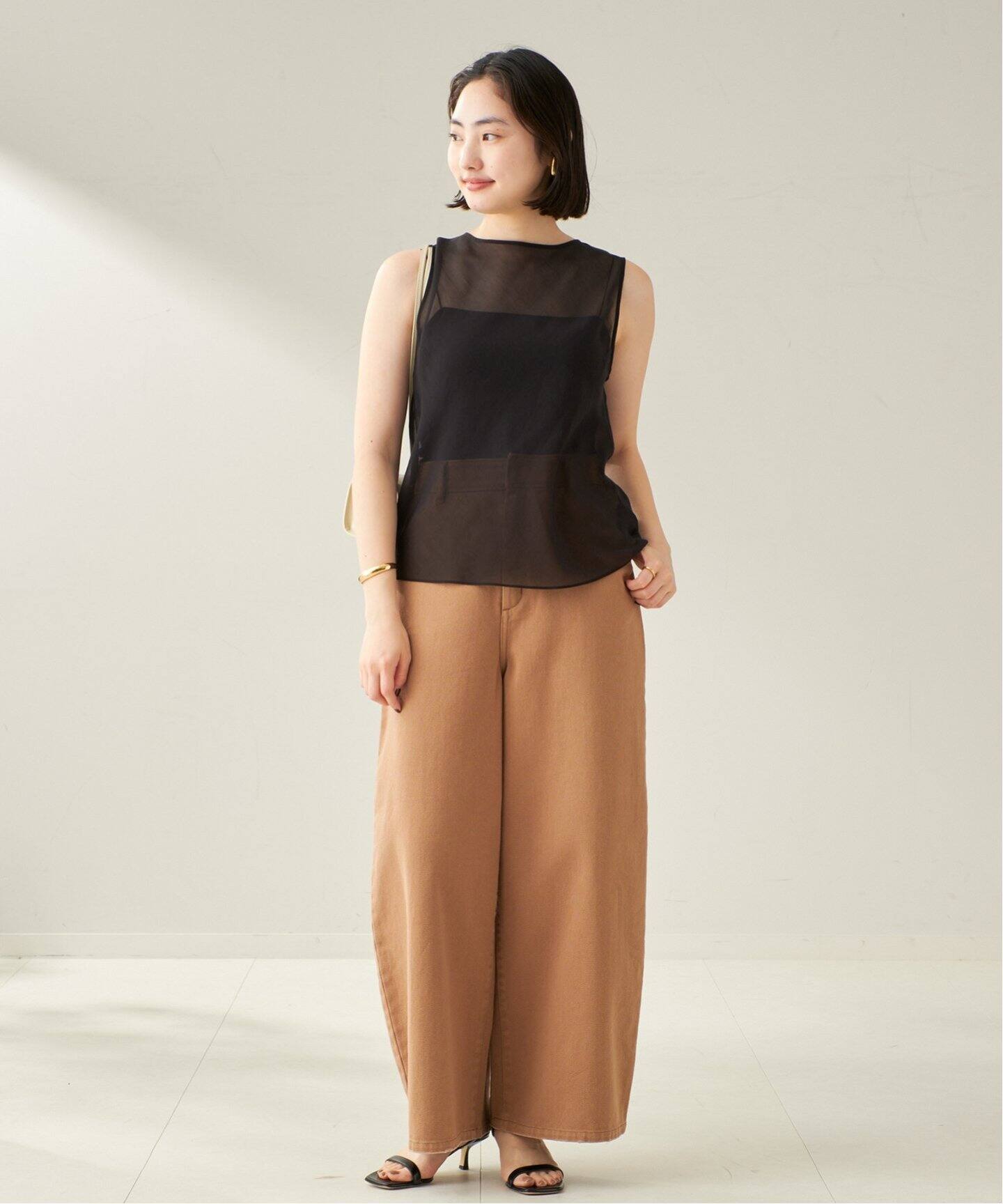 COTTON SILK SHEER N/S ブラウス（シャツ／ブラウス）｜Plage 