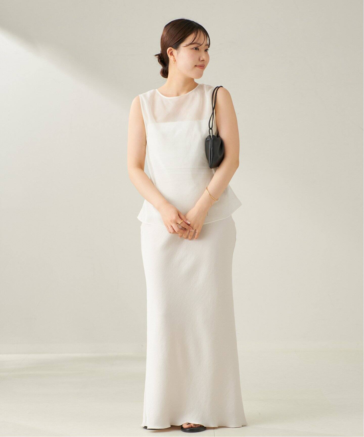 COTTON SILK SHEER N/S ブラウス（シャツ／ブラウス）｜Plage 