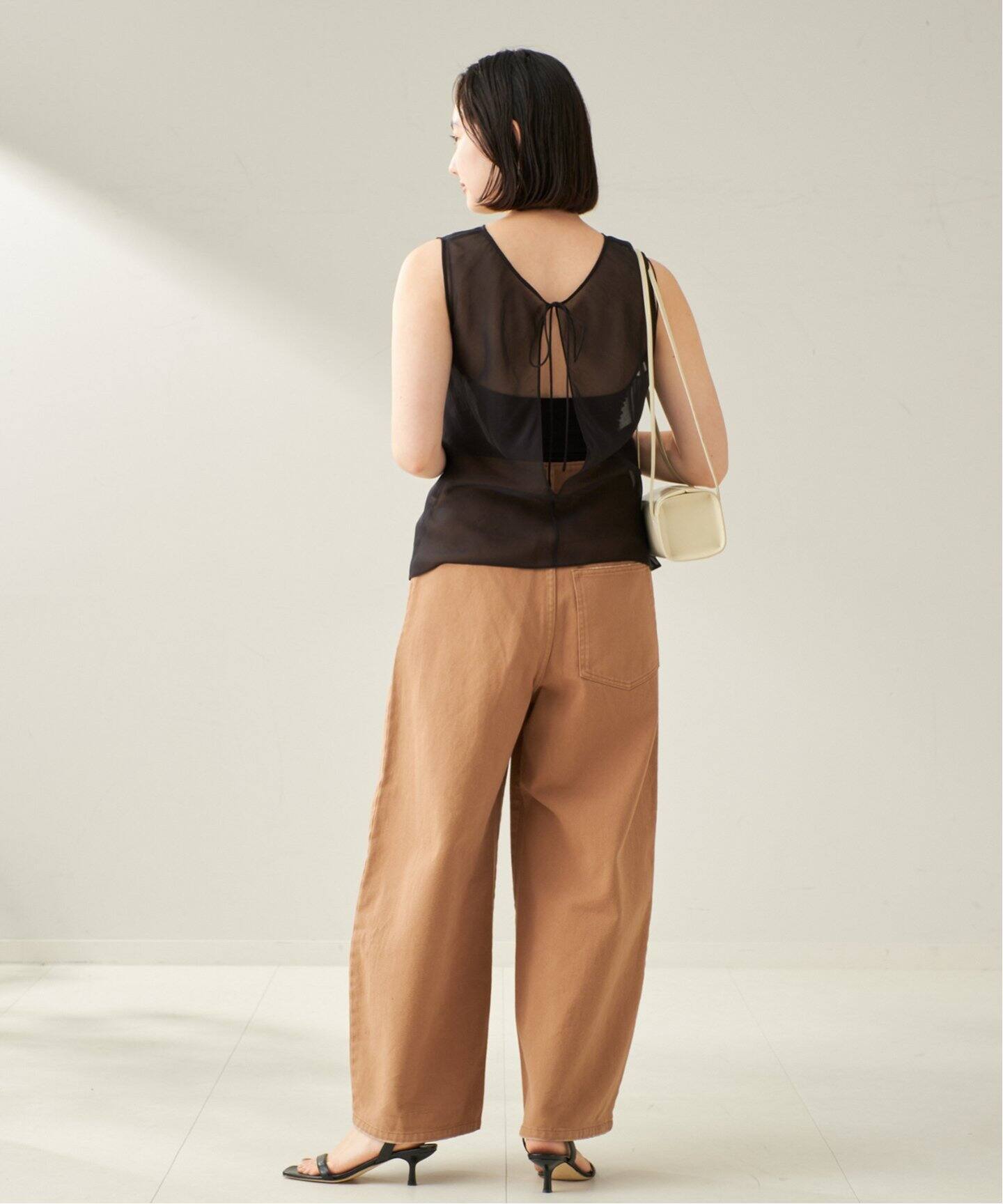 COTTON SILK SHEER N/S ブラウス（シャツ／ブラウス）｜Plage