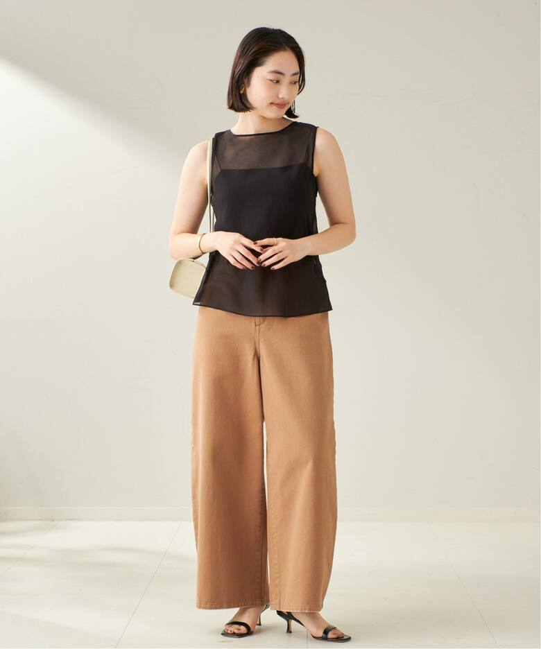 COTTON SILK SHEER N/S ブラウス（シャツ／ブラウス）｜Plage 