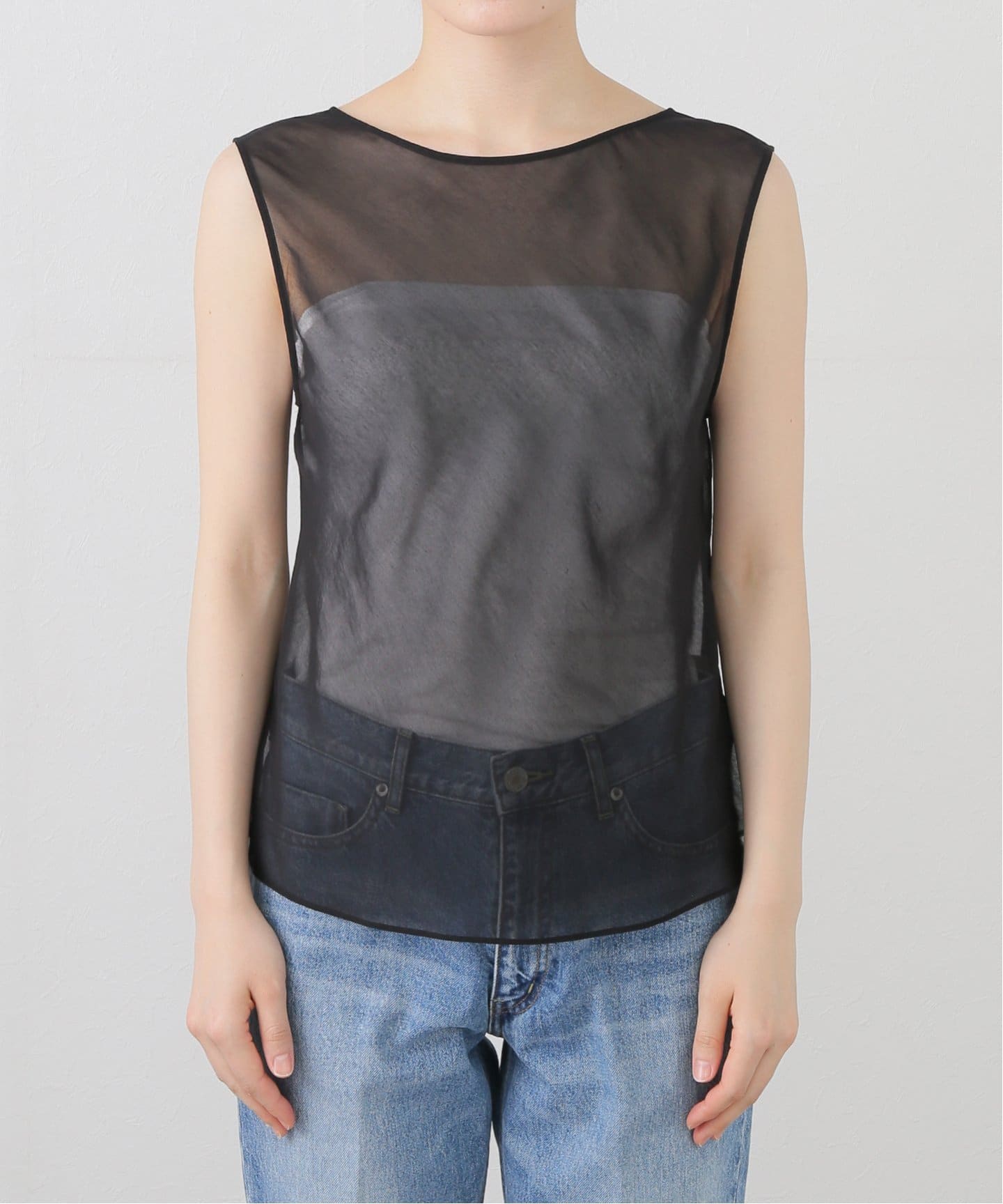 COTTON SILK SHEER N/S ブラウス（シャツ／ブラウス）｜Plage