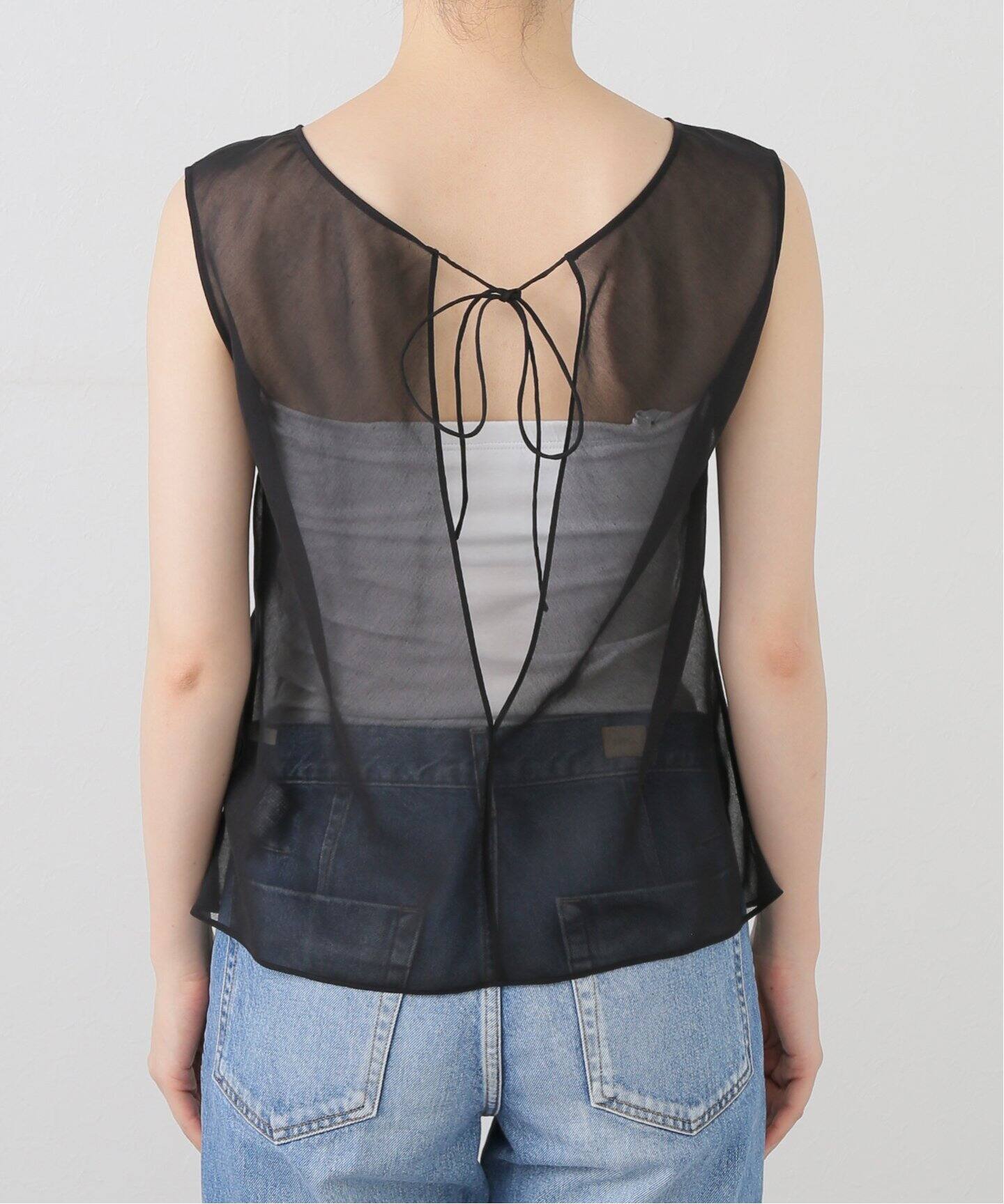 COTTON SILK SHEER N/S ブラウス（シャツ／ブラウス）｜Plage 