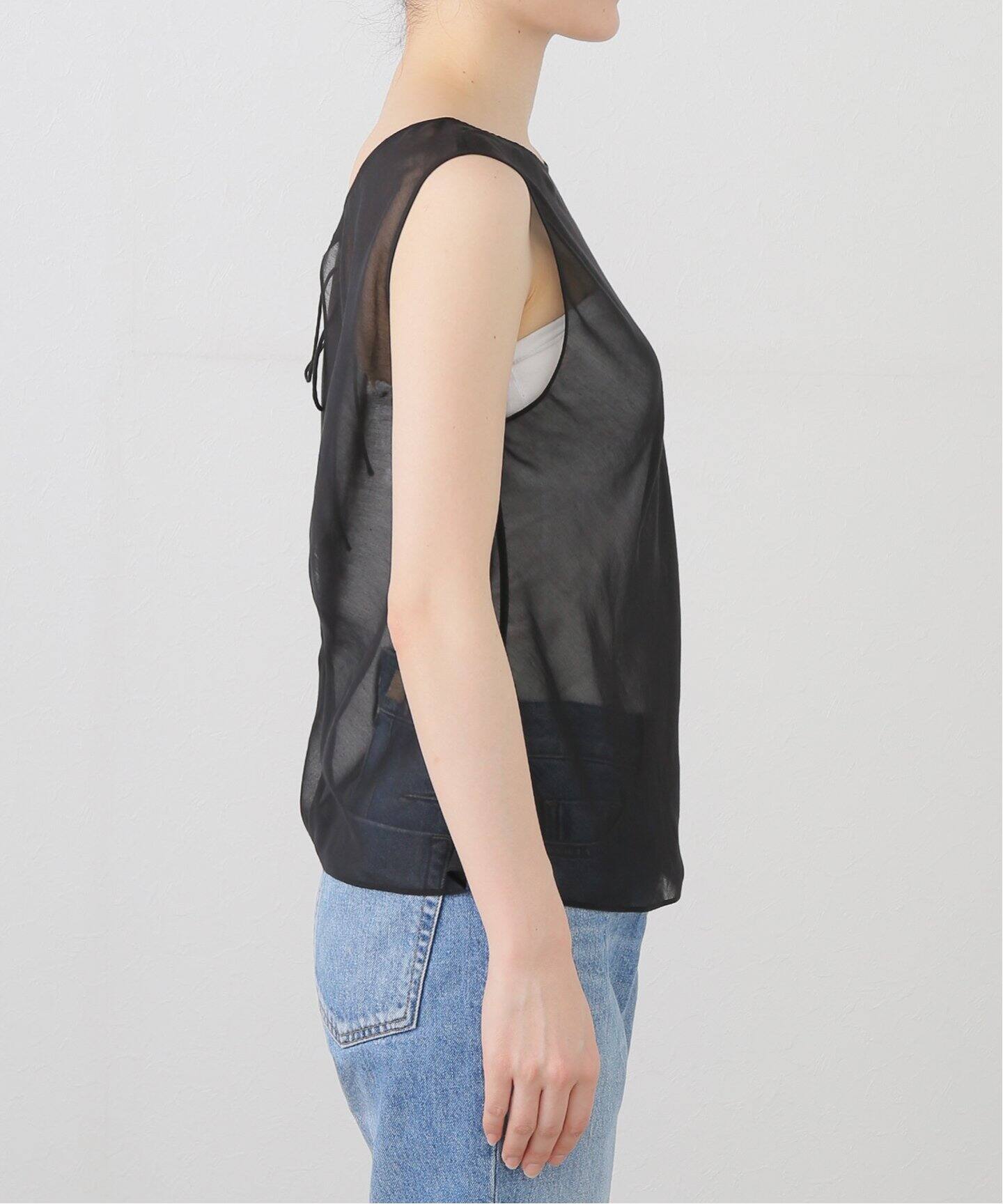 COTTON SILK SHEER N/S ブラウス（シャツ／ブラウス）｜Plage 