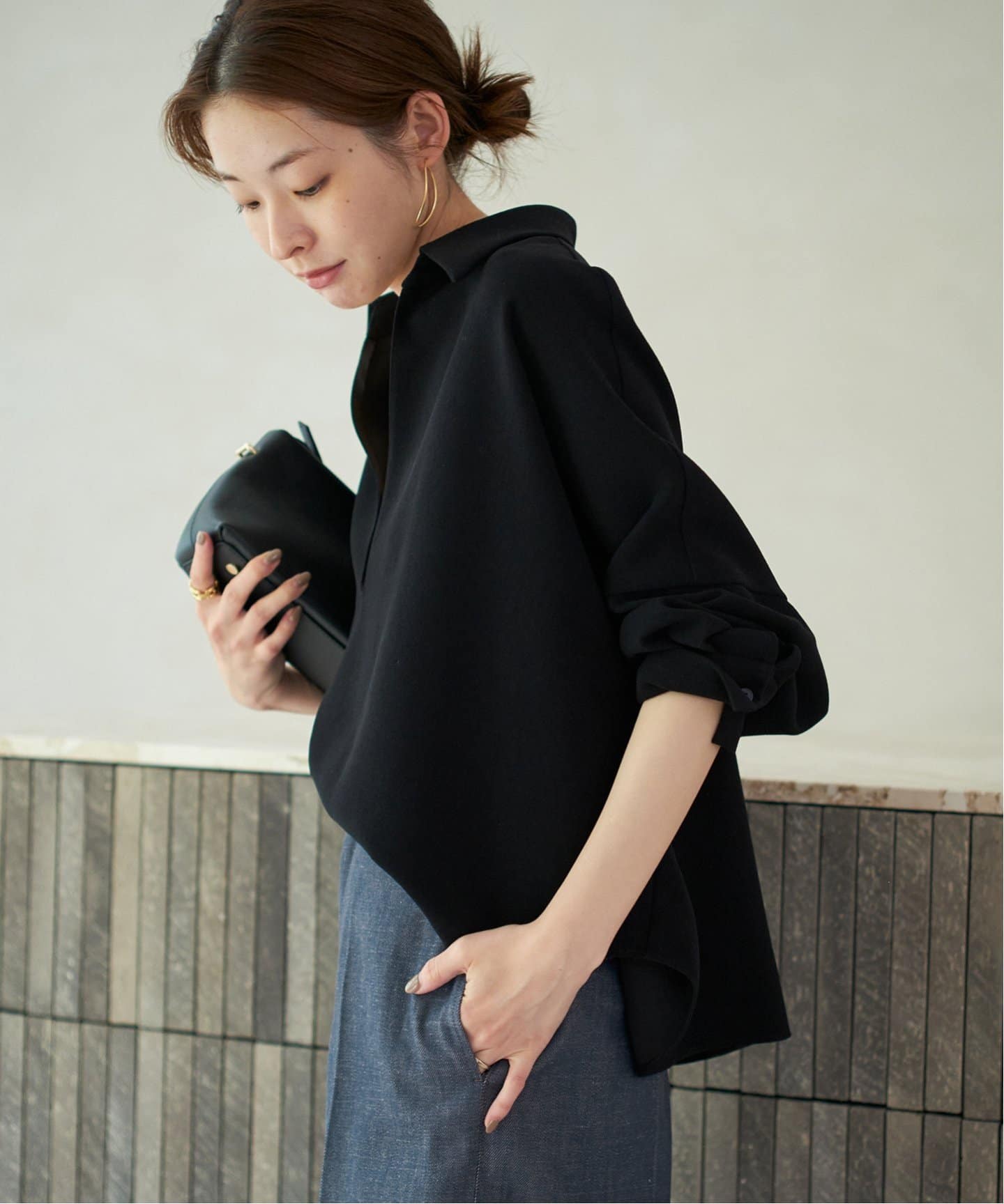追加予約》GEORGETTE SKIPPER ブラウス（シャツ／ブラウス