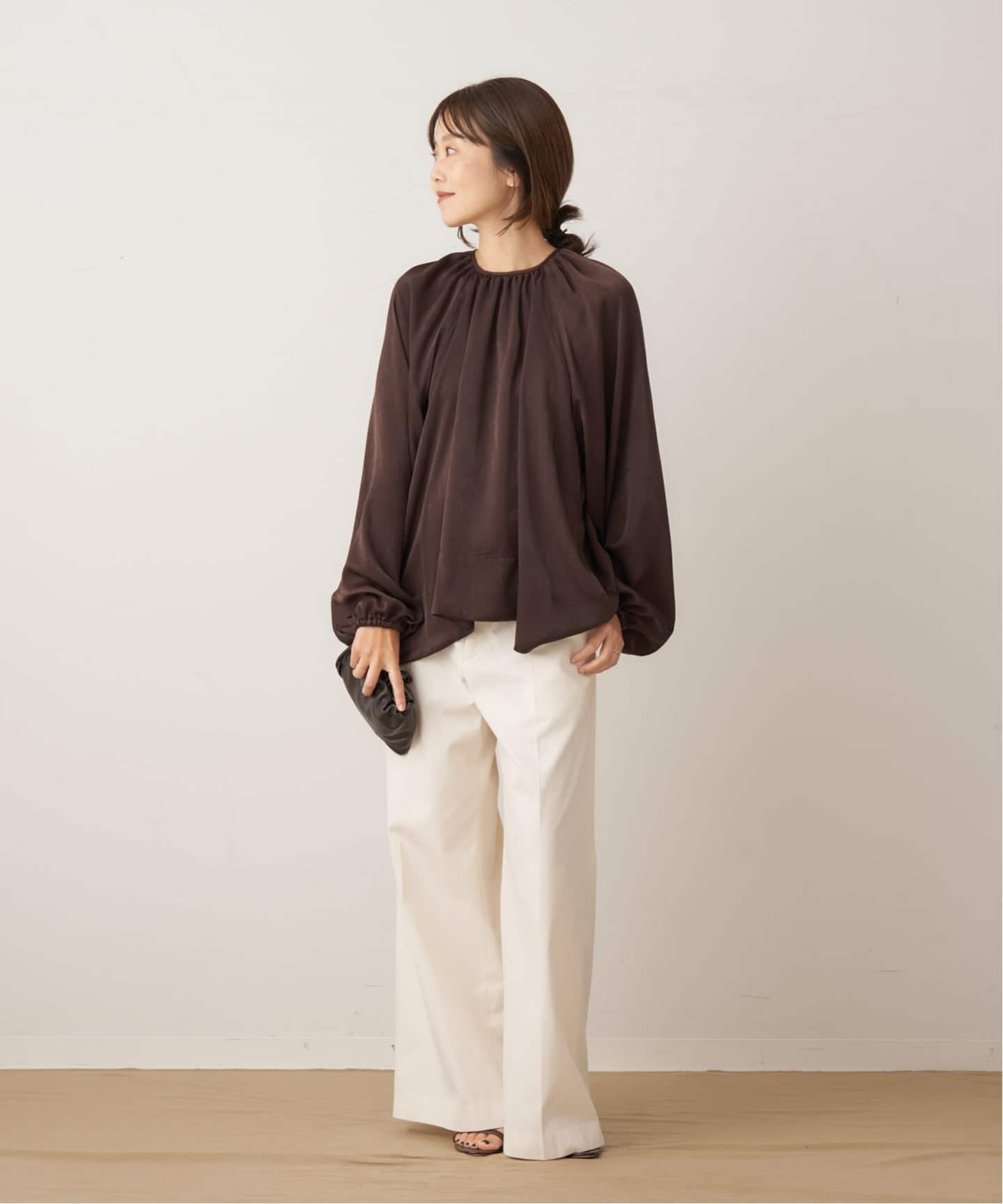 plage プラージュ　LINEN Gather ブラウス plage プラージュ LINEN Gather ブラウス plage LINEN Gather