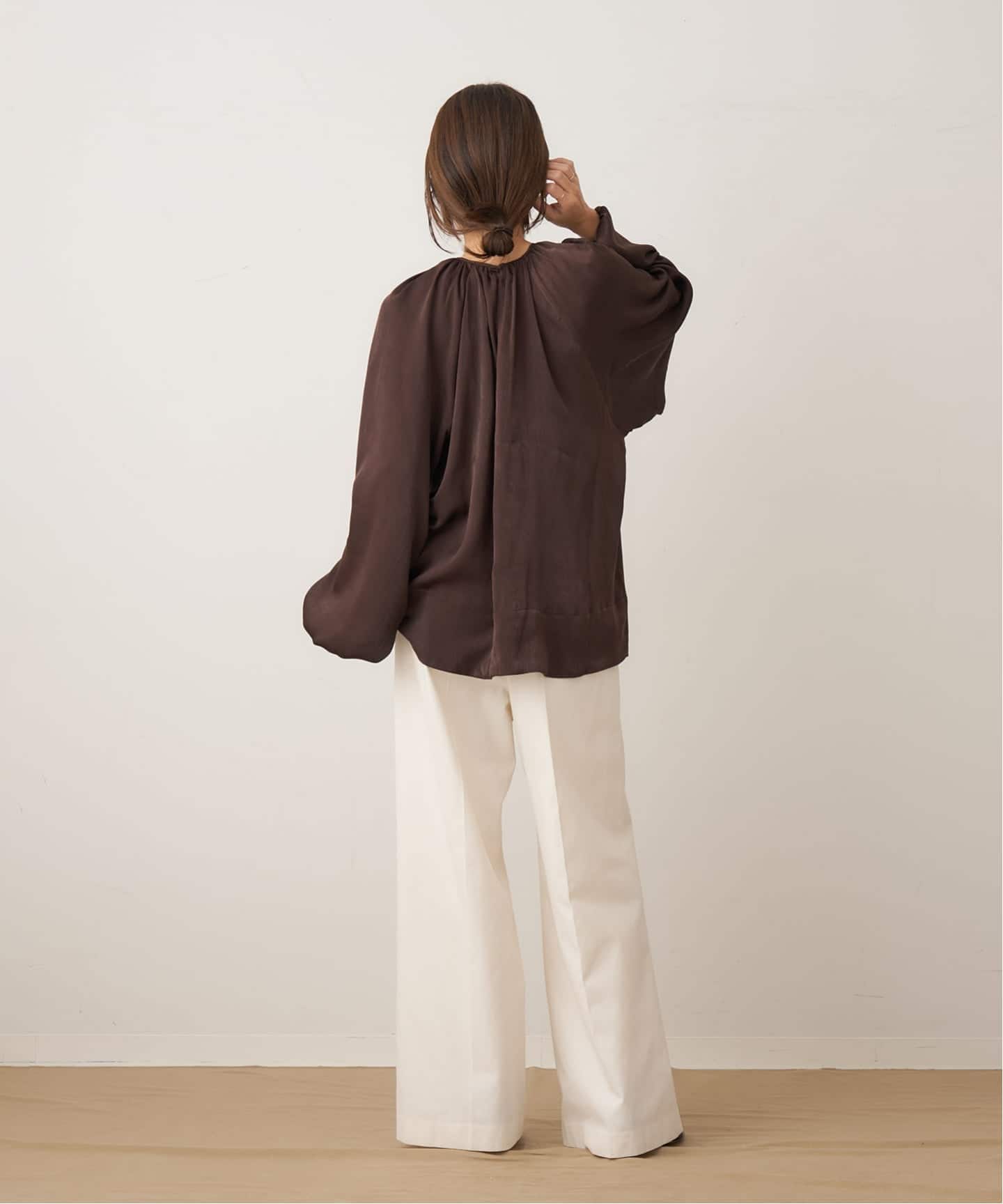 plage プラージュ LINEN Gather ブラウス gather ブラウス（シャツ