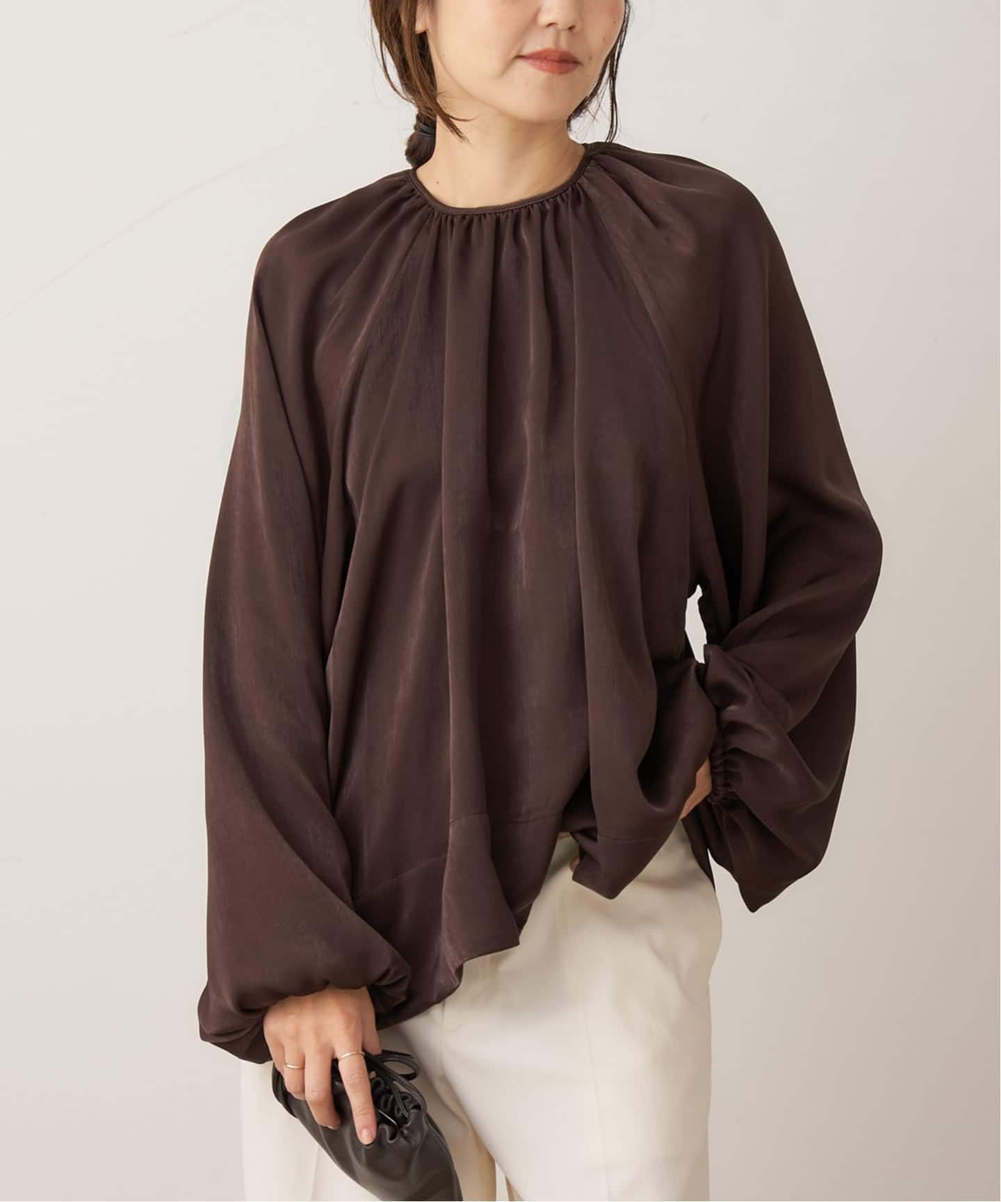 plage プラージュ　LINEN Gather ブラウス gather ブラウス（シャツ／ブラウス）｜Plage（プラージュ）の