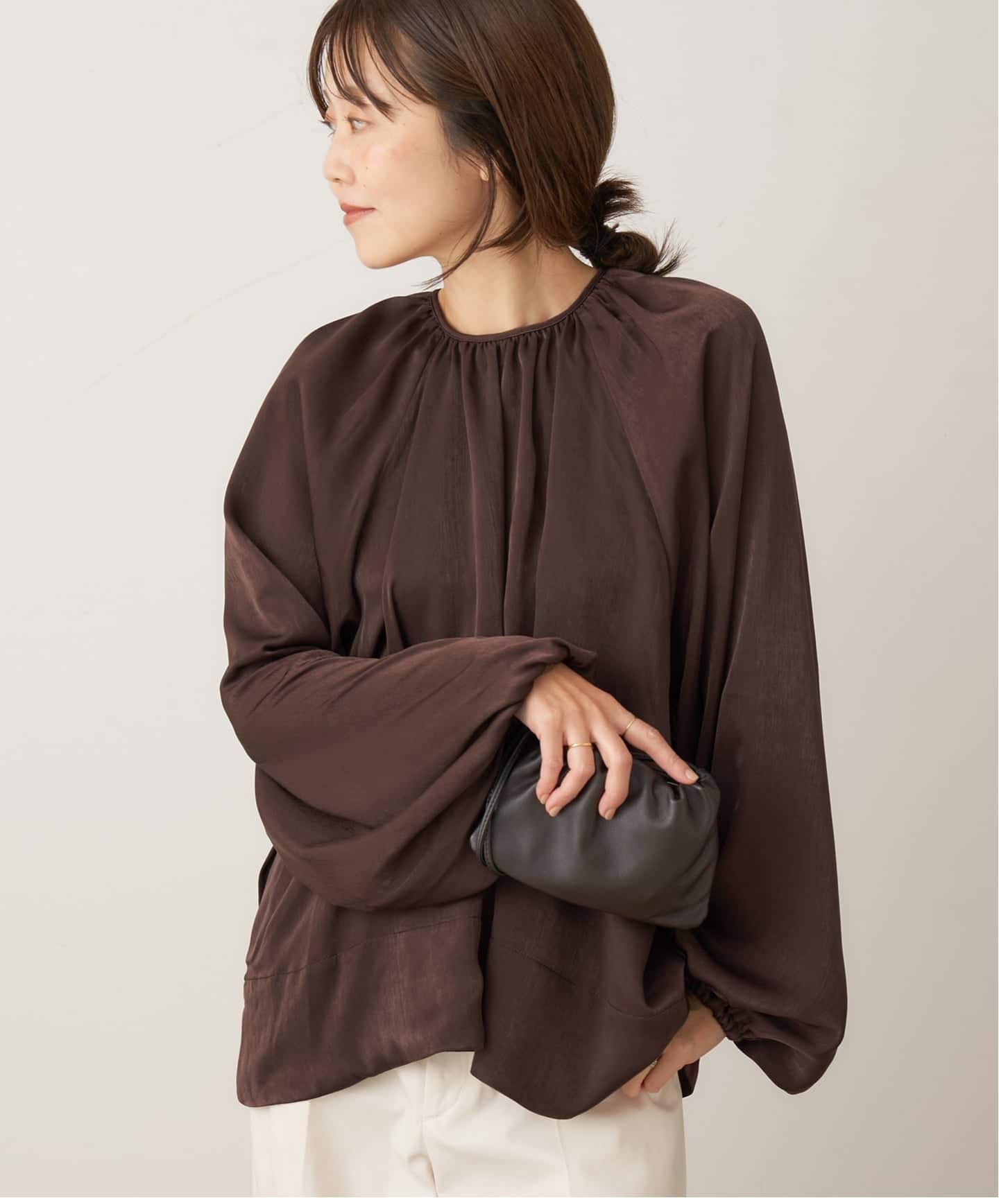 plage プラージュ　LINEN Gather ブラウス plage プラージュ LINEN Gather ブラウス plage LINEN Gather