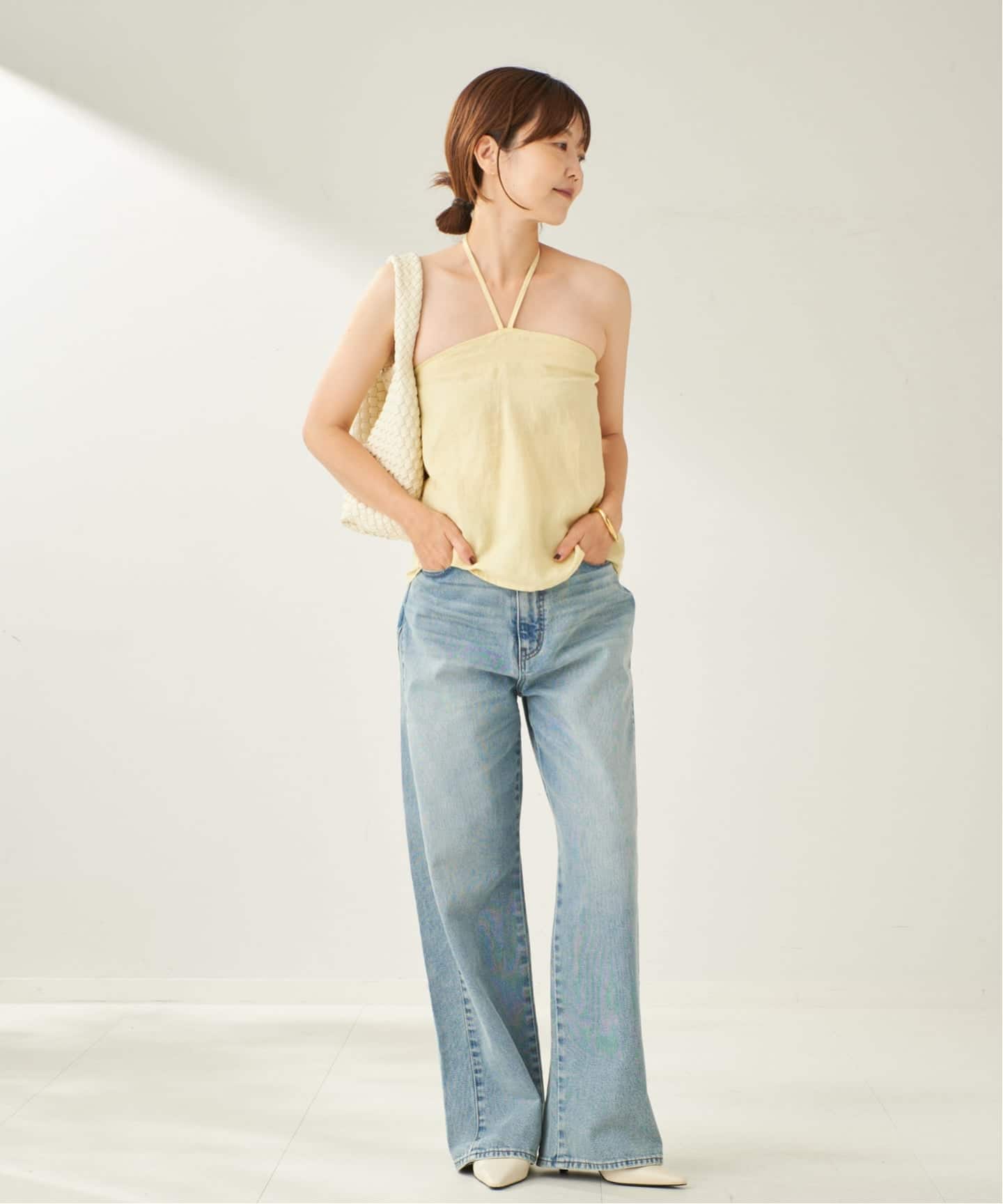 DEIJI STUDIO / デイジスタジオ Linen Wrap Back トップス（その他