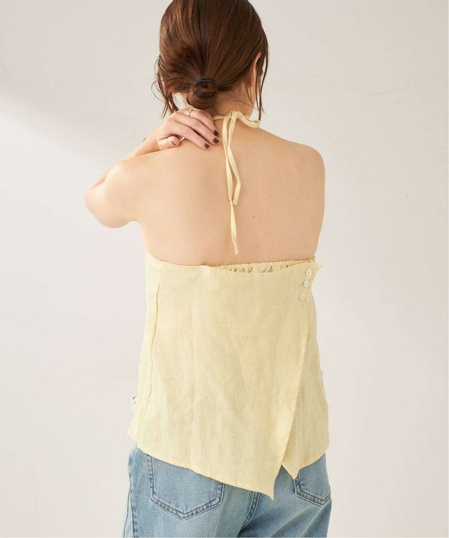 DEIJI STUDIO / デイジスタジオ Linen Wrap Back トップス（その他