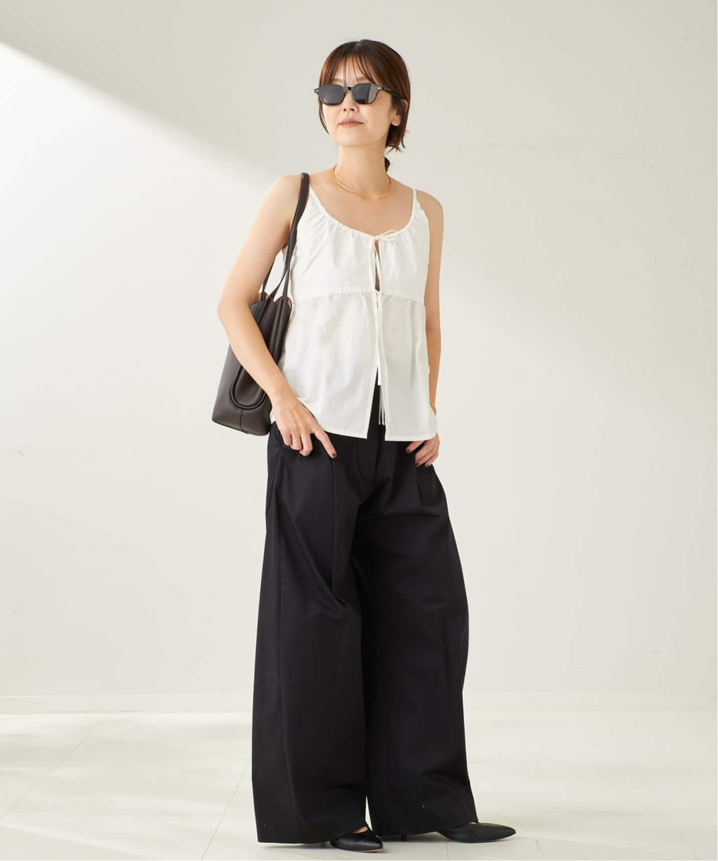 トップス Gij 秋冬新作】デニム × ストライプ ビッグ シャツ｜ファッション