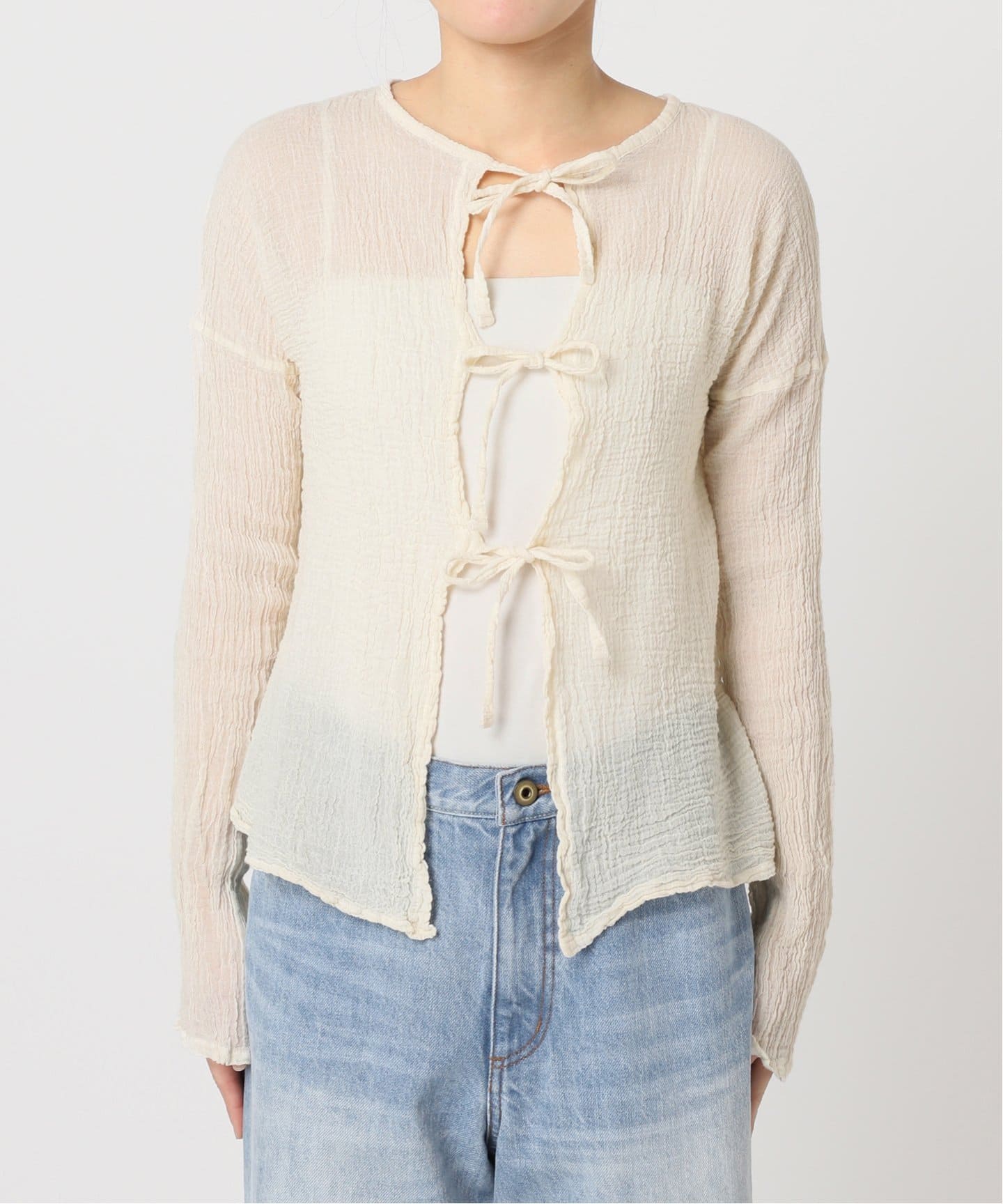 【最終値下げ】アトリエフランセ Plage 別注 2WAY RBN トップス 追加》LES ATELIERS FRANCAIS DE CONFECTION 別注 2WAY RBN トップス