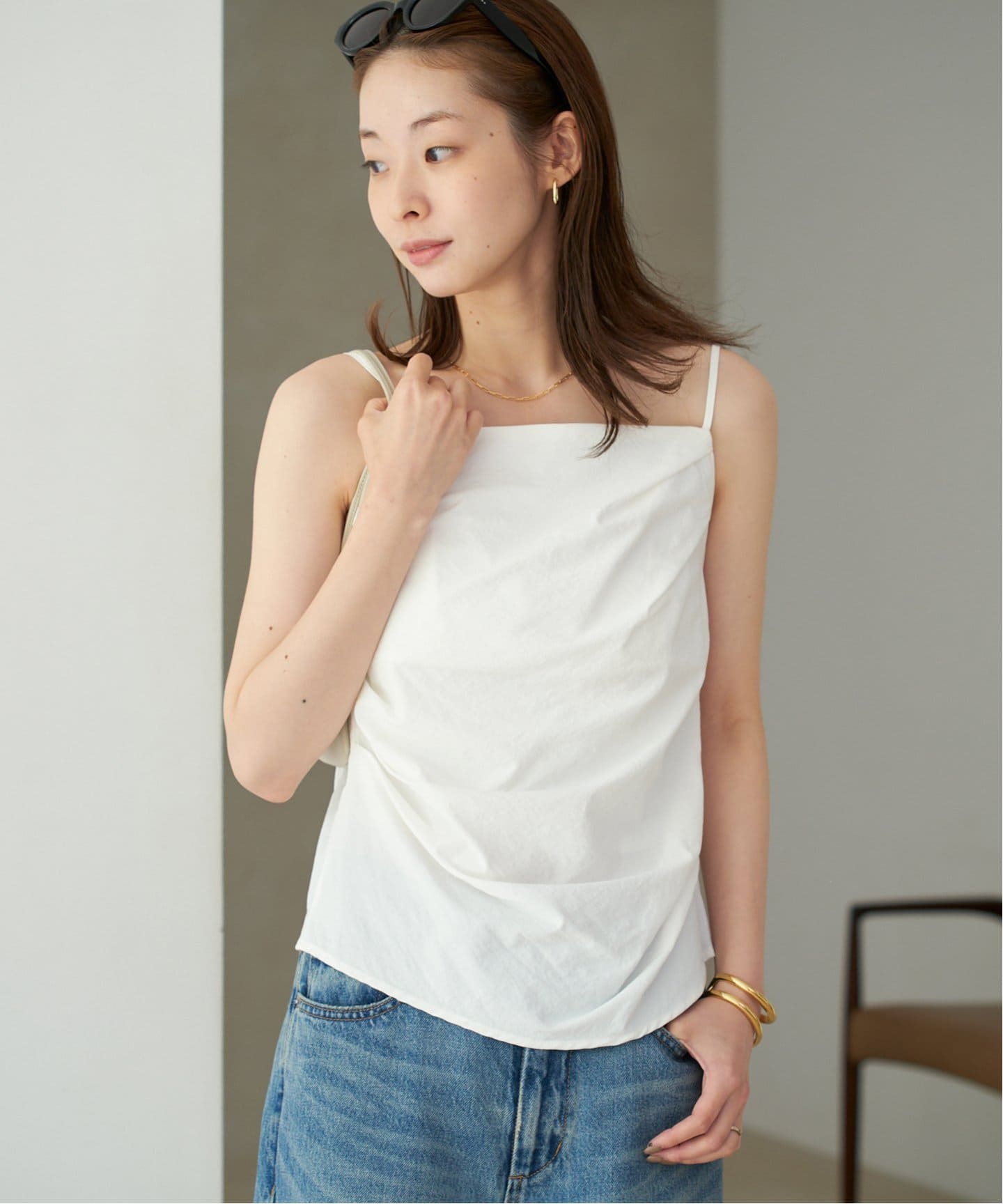 le / ル DRAPE SLEEVELESS トップス（キャミソール）｜Plage