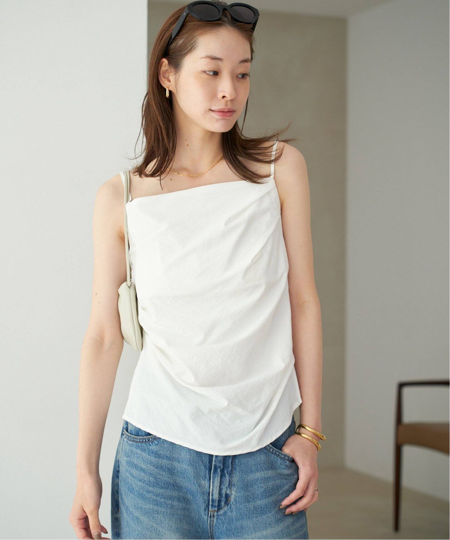 le / ル DRAPE SLEEVELESS トップス（キャミソール）｜Plage 